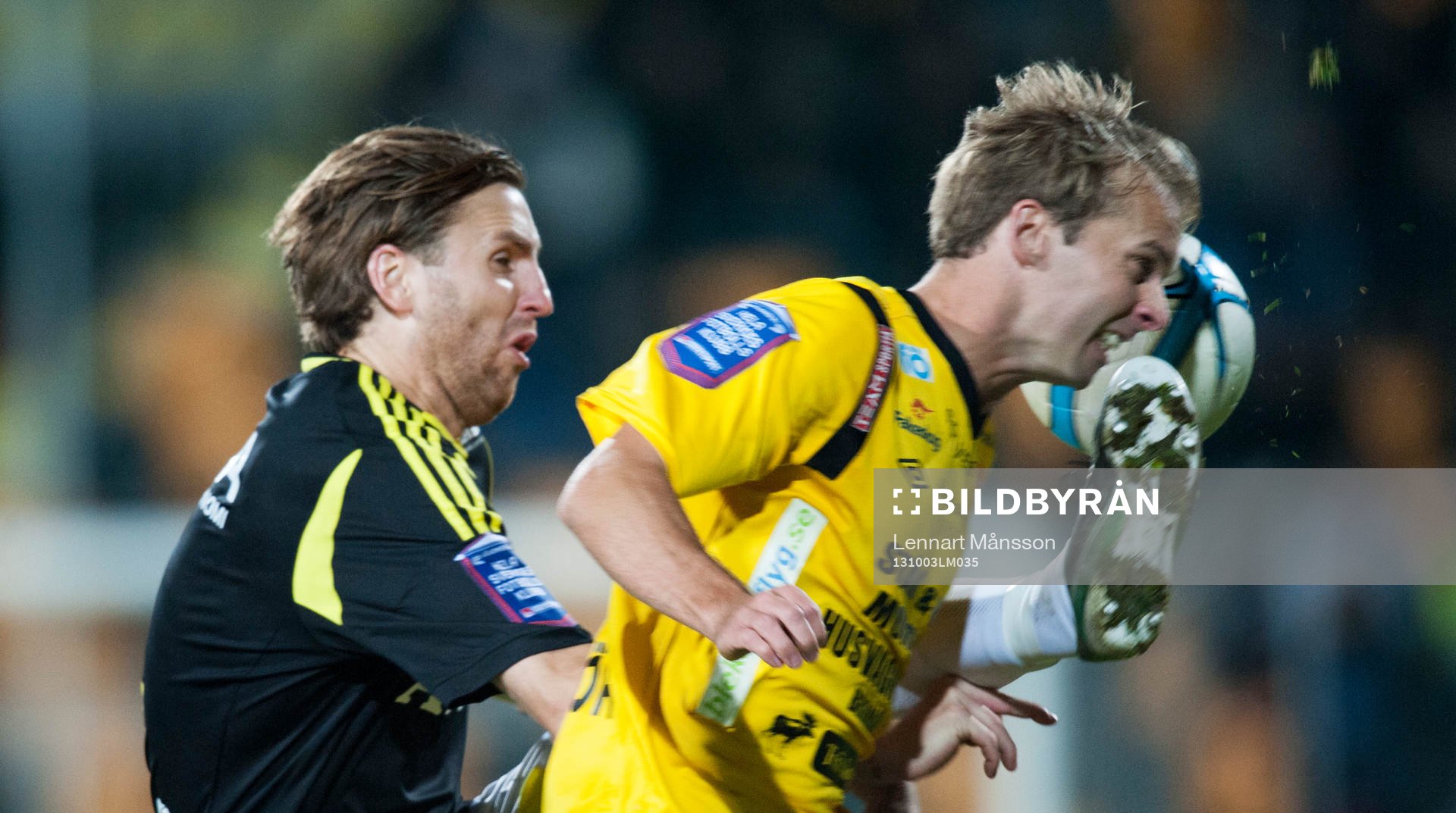 Nils-Eric Johansson, AIK, sparkar högt mot Mjällbys Craig