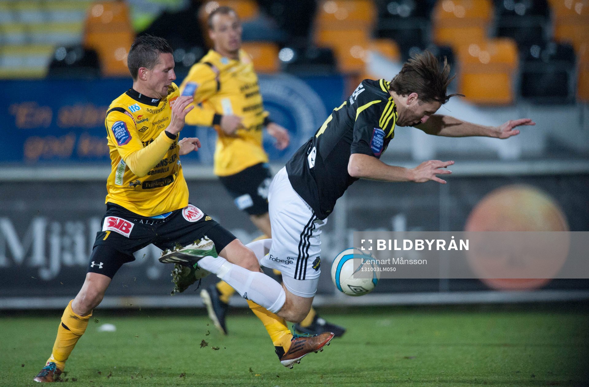 Mjällbys Kristian Haynes mot Nils-Eric Johansson, AIK