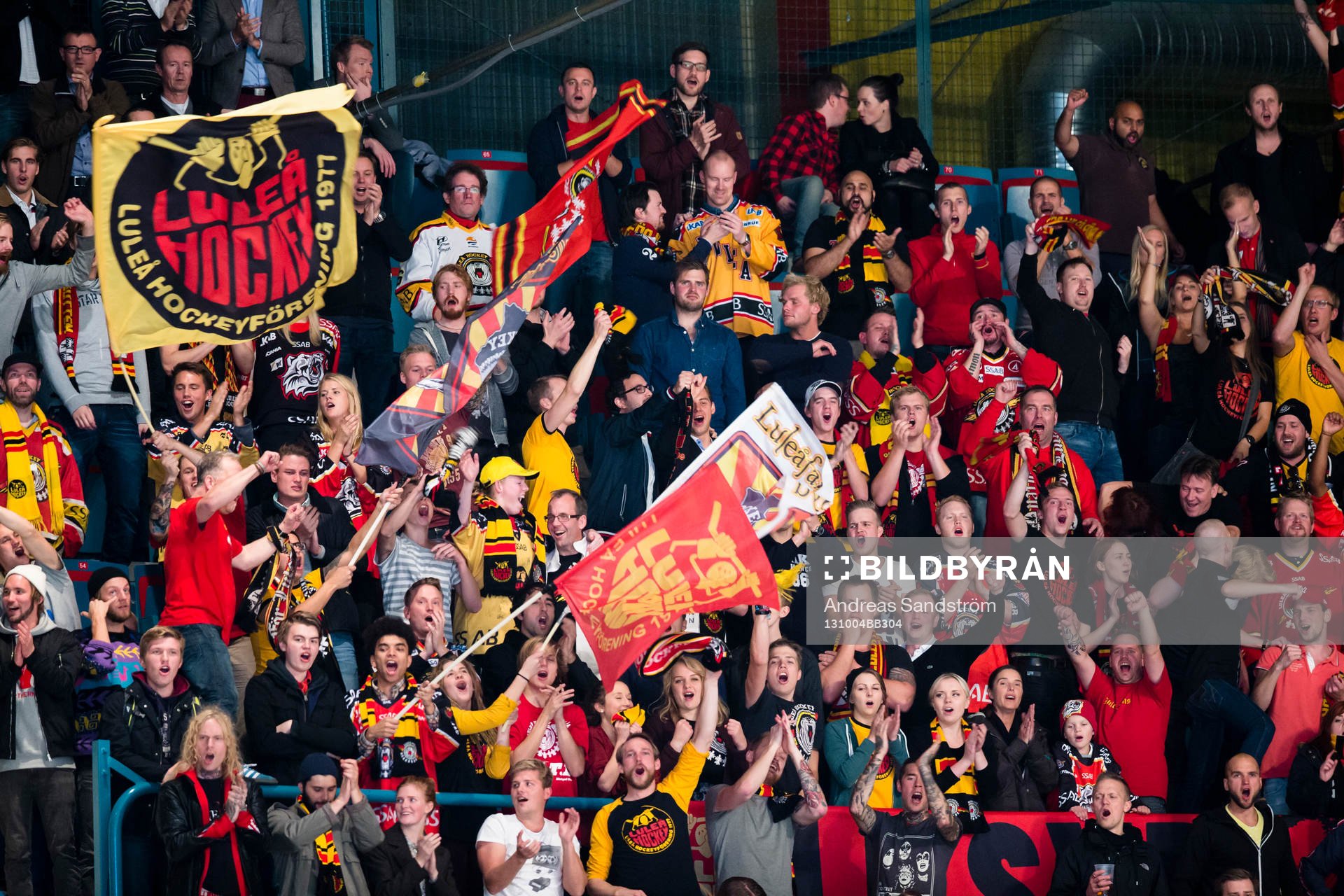 Luleås tillresta supportrar ser glada ut