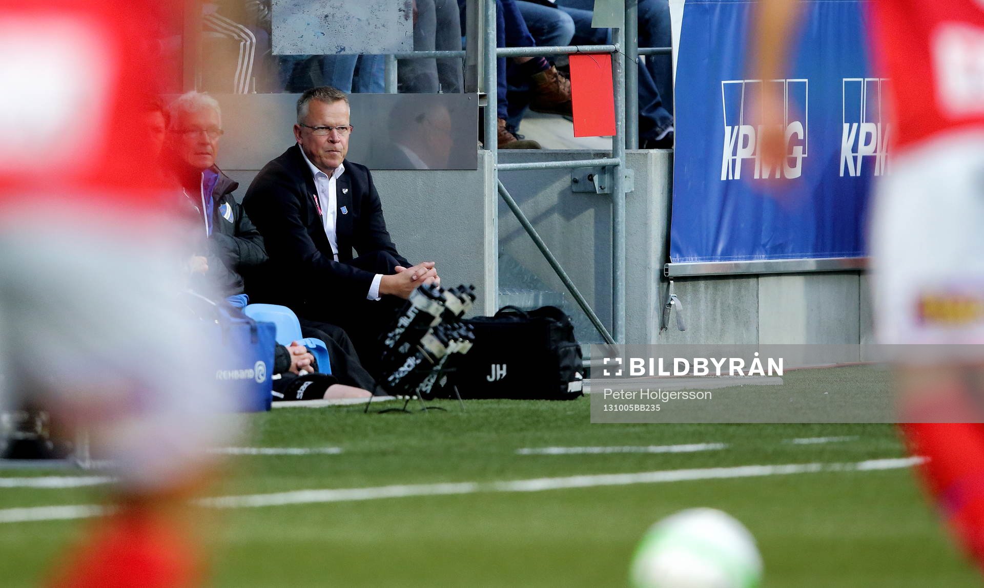 Norrköpings tränare Jan Andersson i matchen mellan