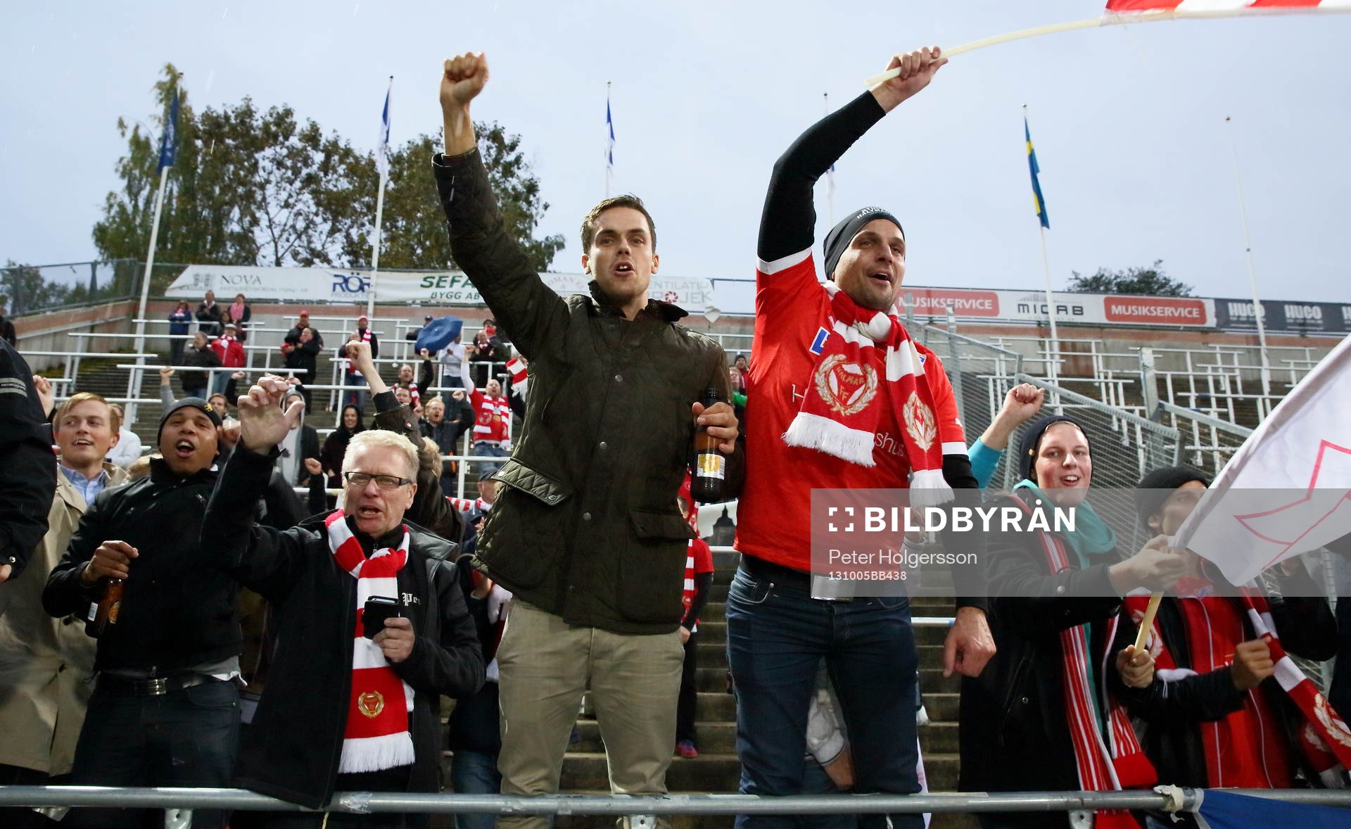 Kalmars supporters jublar