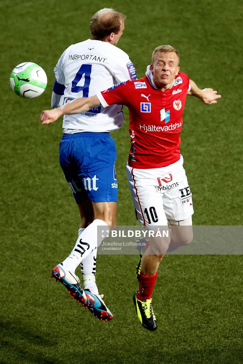 Kalmars Tobias Eriksson och Norrköpings Andreas Johansson