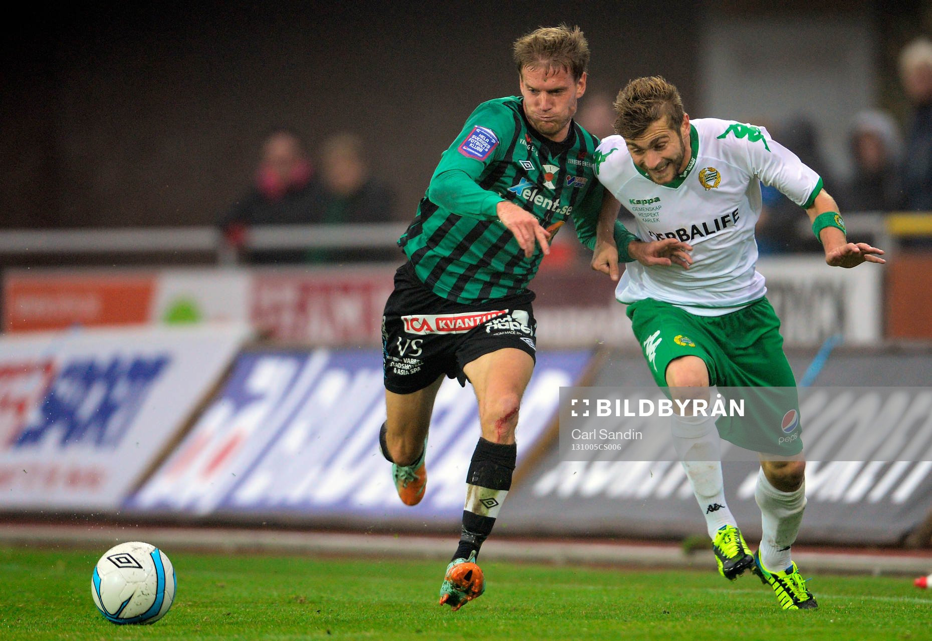 Varbergs Pierre Tillman och Hammarbys Christophe Lallet
