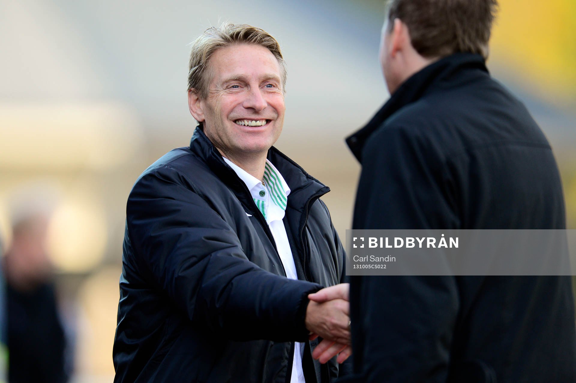 Hammarbys tränare Thomas Dennerby under fotbollsmatchen i Superettan mellan Varberg och Hammarby den 5 oktober 2013 i Varberg.