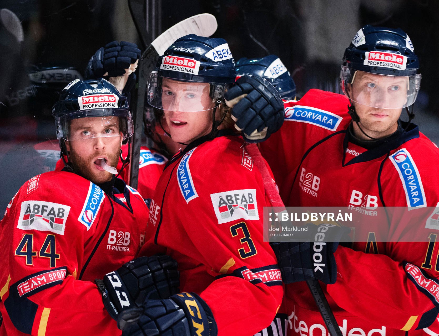 Djurgårdens Mattias Guter, Samuel Lofquist och Michael