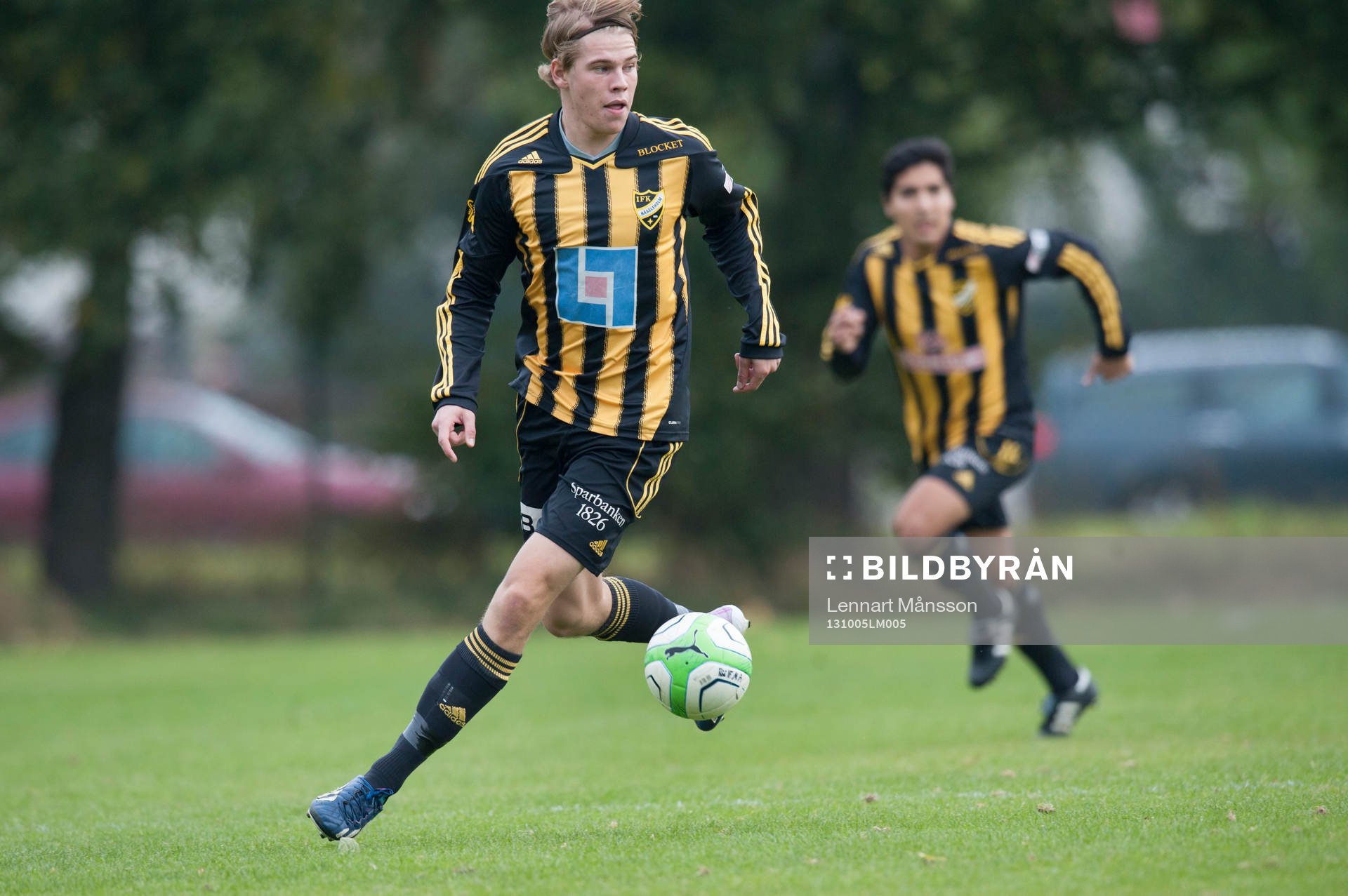 IFK Hässleholms Filip Ranmo i matchen i division 3 mellan