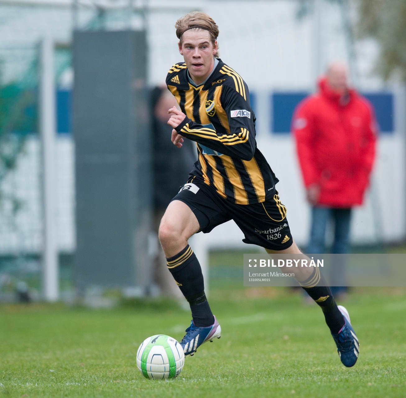IFK Hässleholms  Filip Ranmo i matchen i division 3 mellan