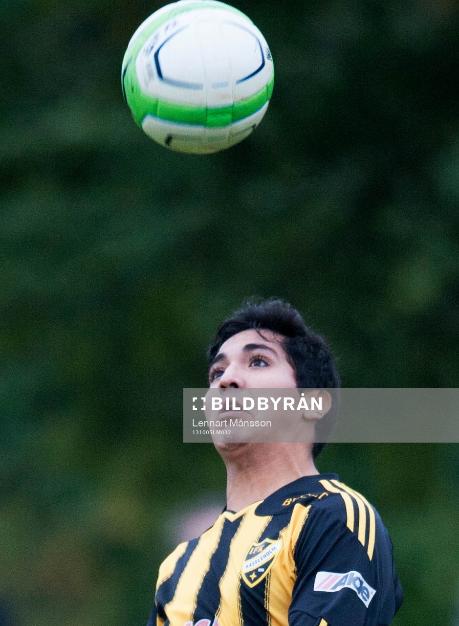 IFK Hässleholms Diego Delgado i matchen i division 3
