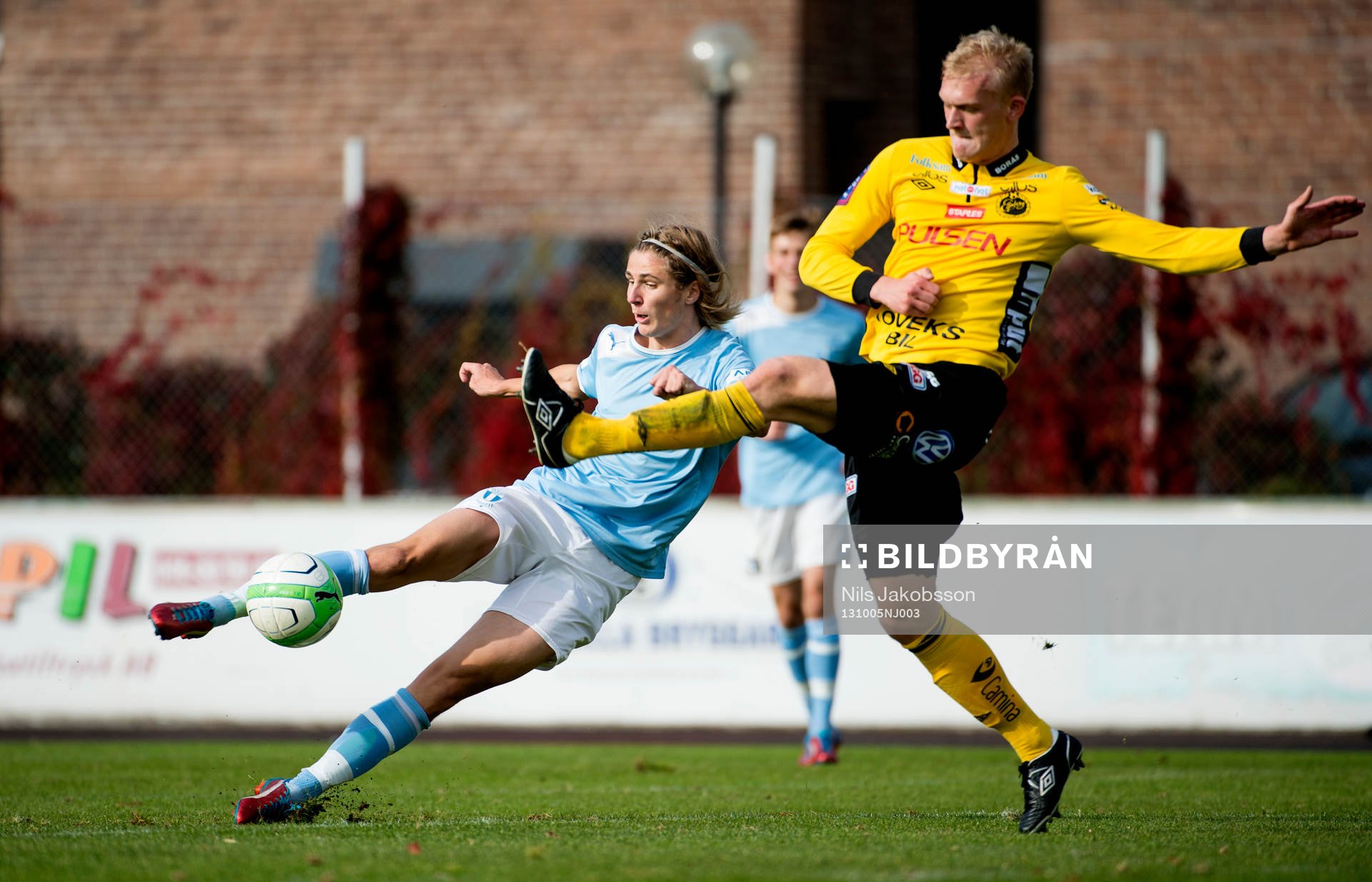 Malmös Pawsl Cibicki under fotbollsmatchen i juniorallsvenskan mellan Malmö FF och Elfsborg 5 oktober 2013 i Malmö.