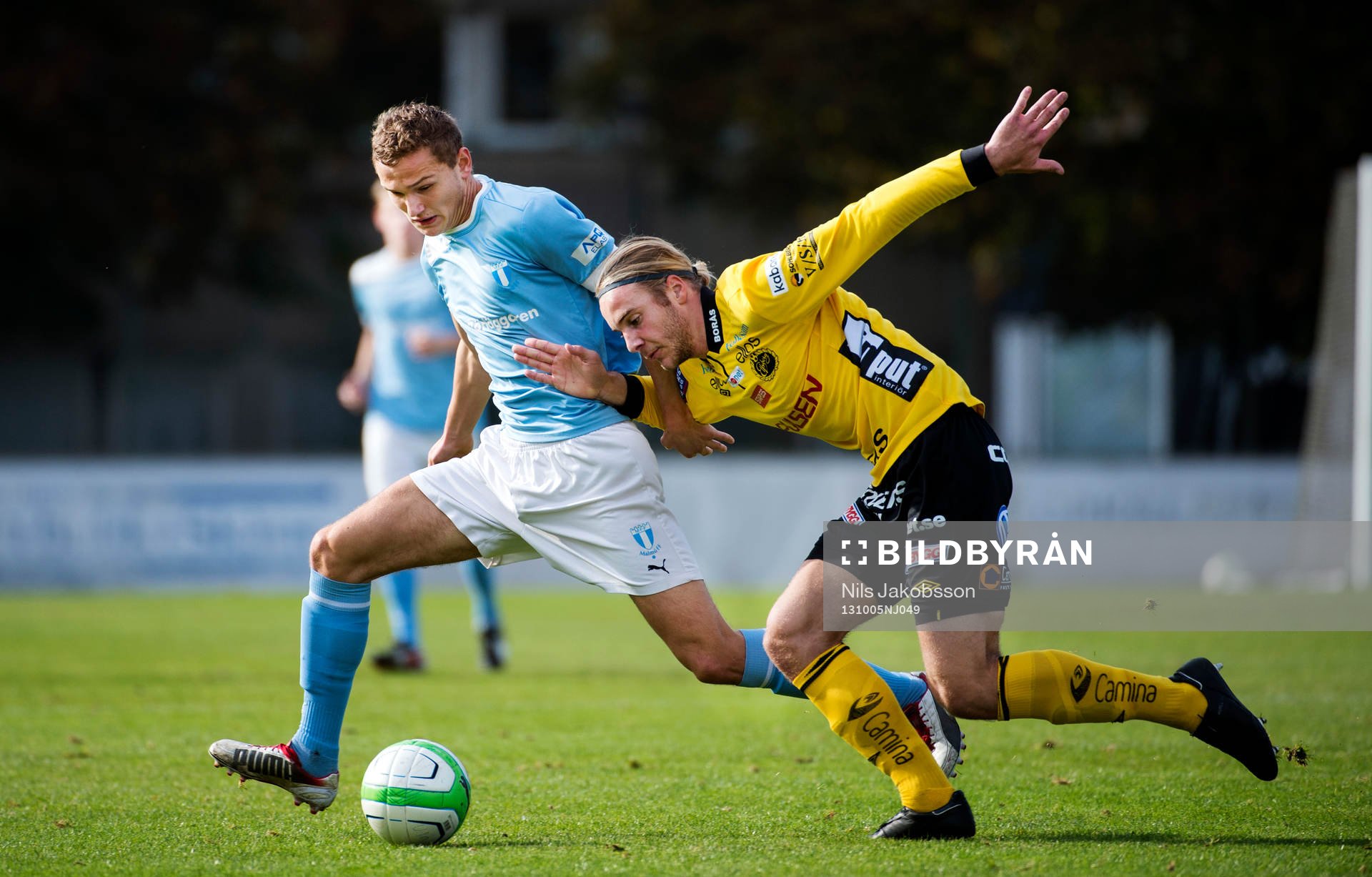 Malmös Piotr Johansson och Elfsborgs Mattias Ingvarsson i