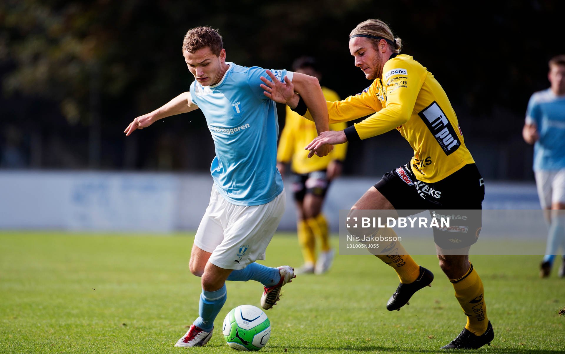 Malmös Piotr Johansson och Elfsborgs Mattias Ingvarsson i