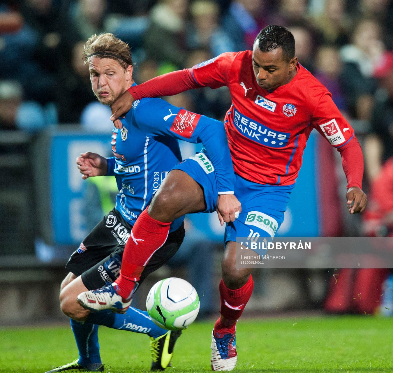 Halmstads Kristoffer Fagercrantz och Helsingborgs Alvaro