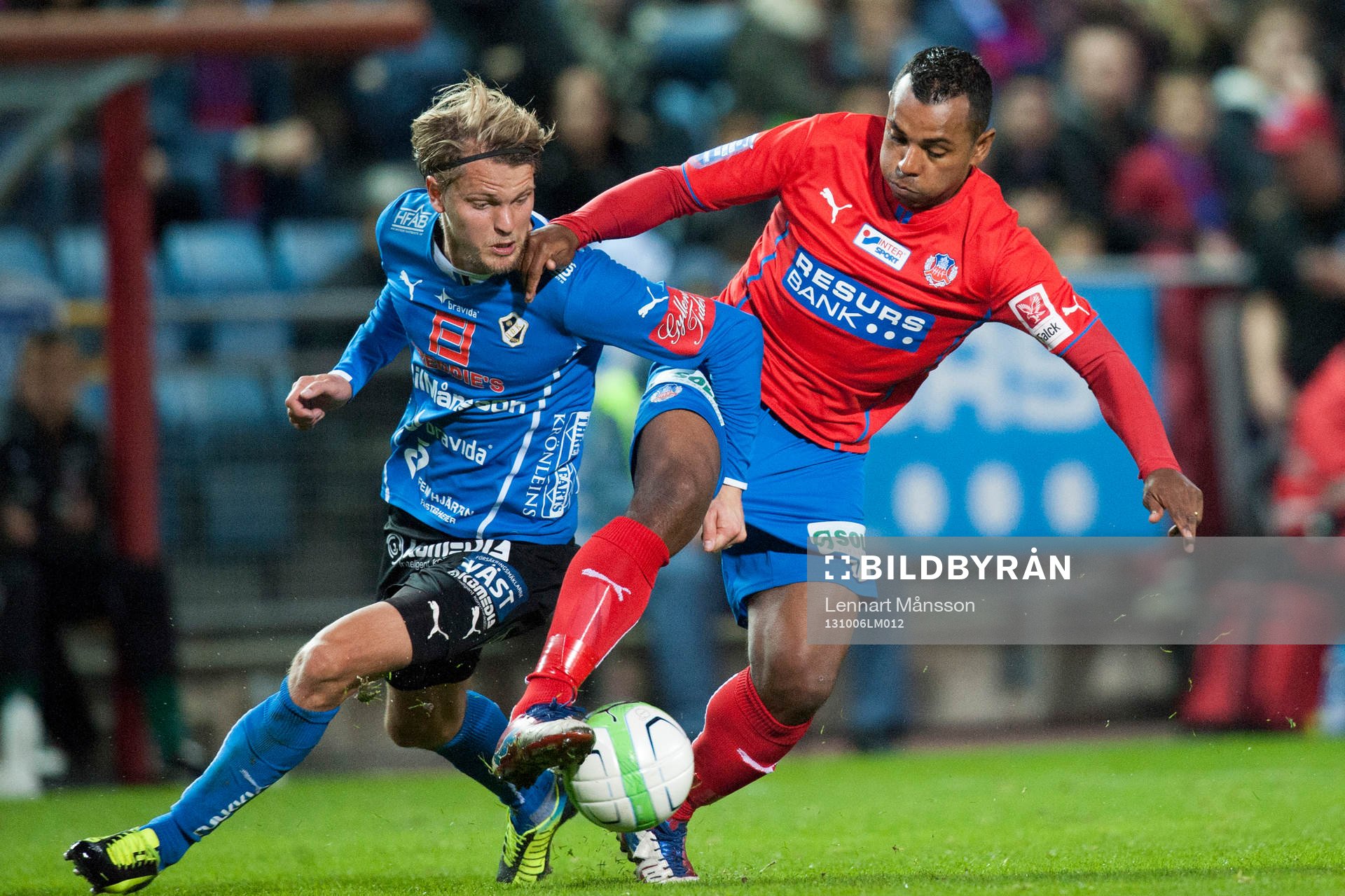 Halmstads Kristoffer Fagercrantz och Helsingborgs Alvaro