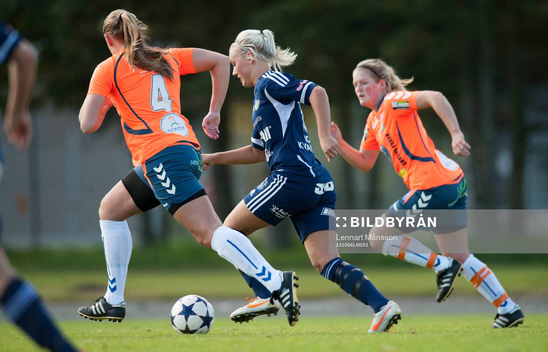   FC Hessleholms Olivia Johansson i dammatchen i division 1 mellan FC Hessleholm och Kungsbacka 6 oktober 2013.