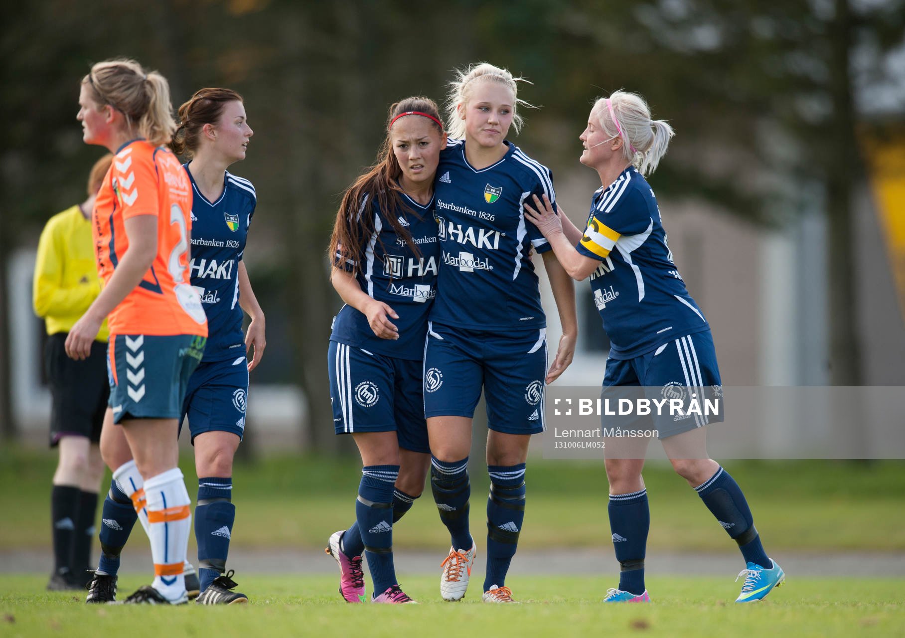 FC Hessleholm jublar över 1-1 i dammatchen i division 1