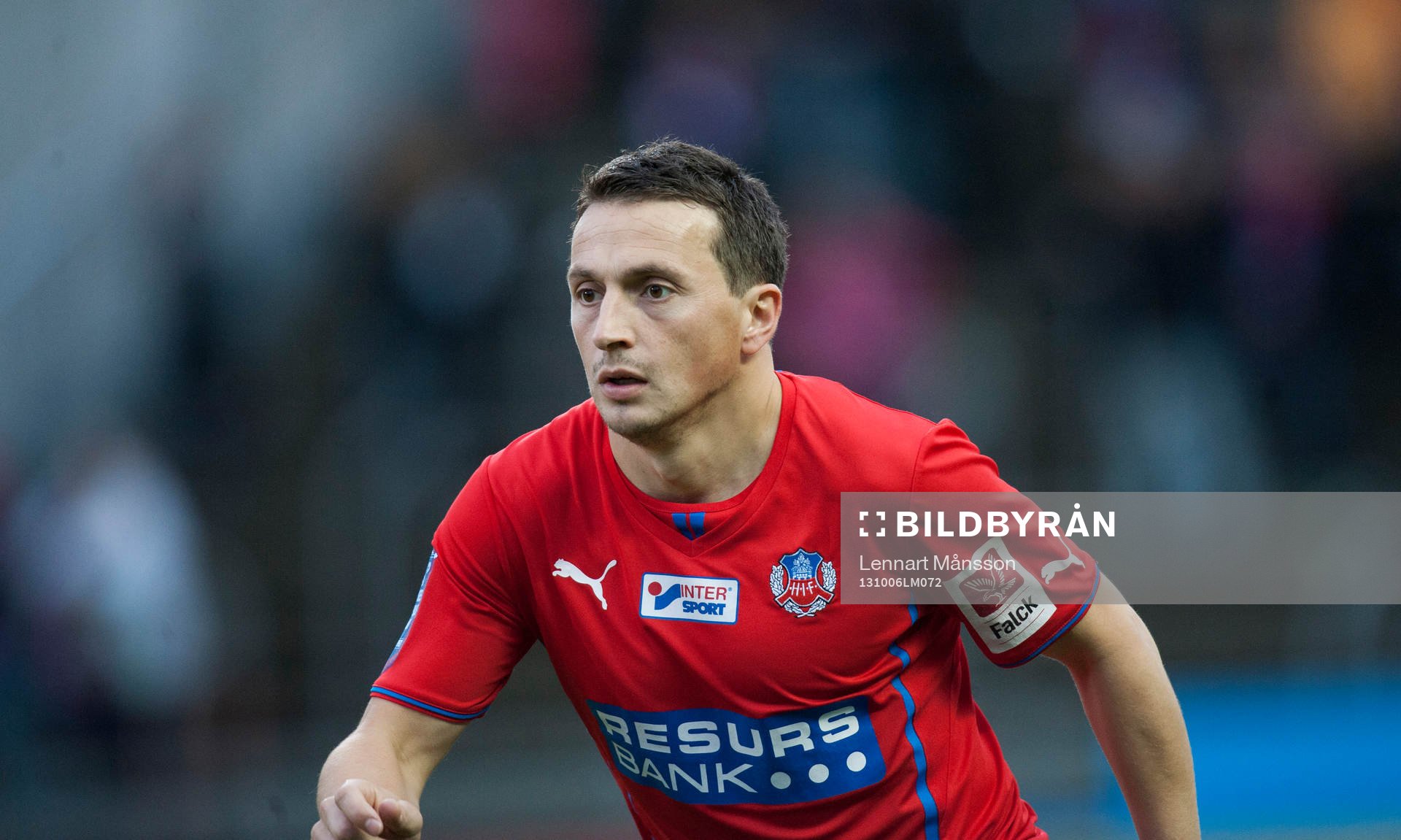 Helsingborgs Ardian Gashi  i matchen i allsvenskan mellan