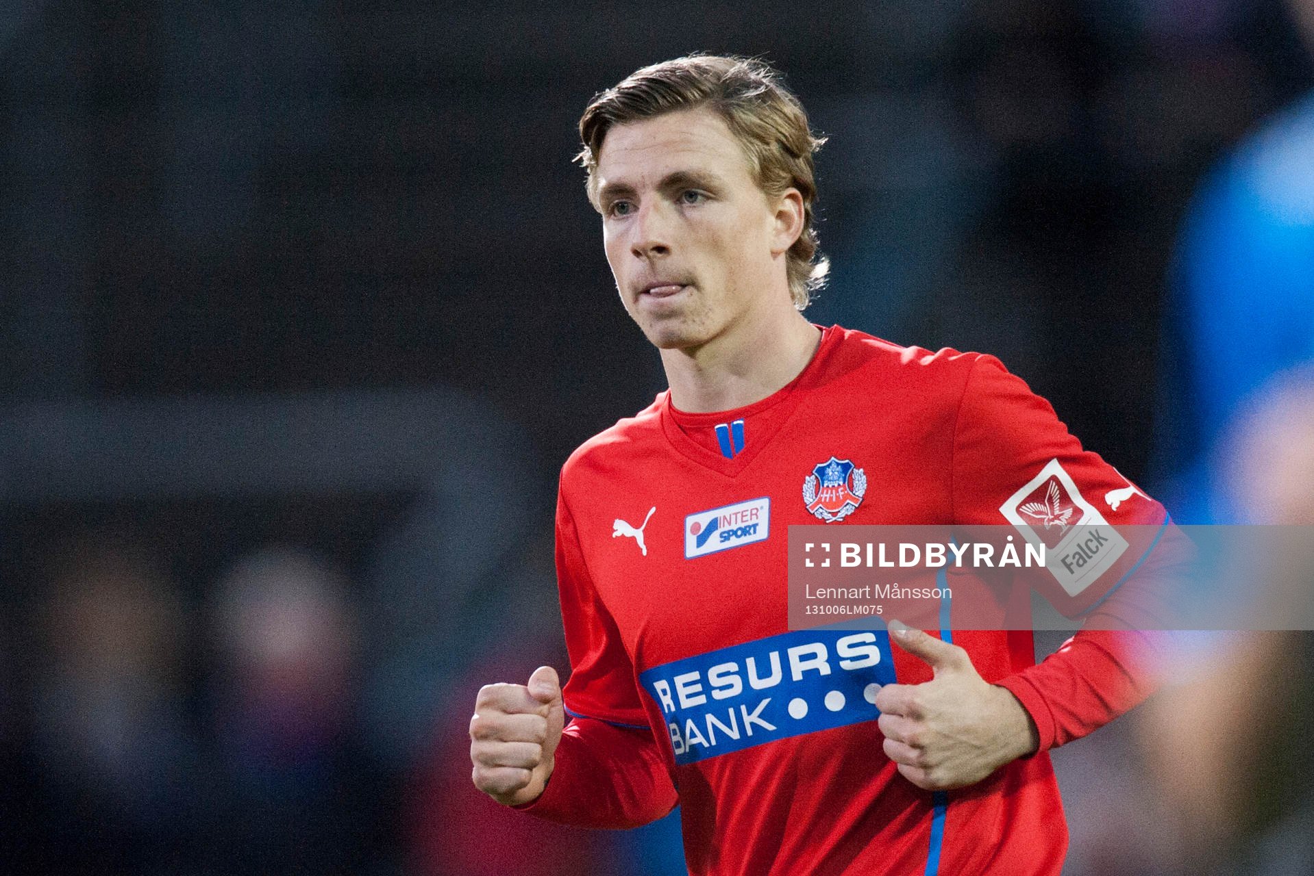 Helsingborgs Carl Johansson i matchen i allsvenskan mellan