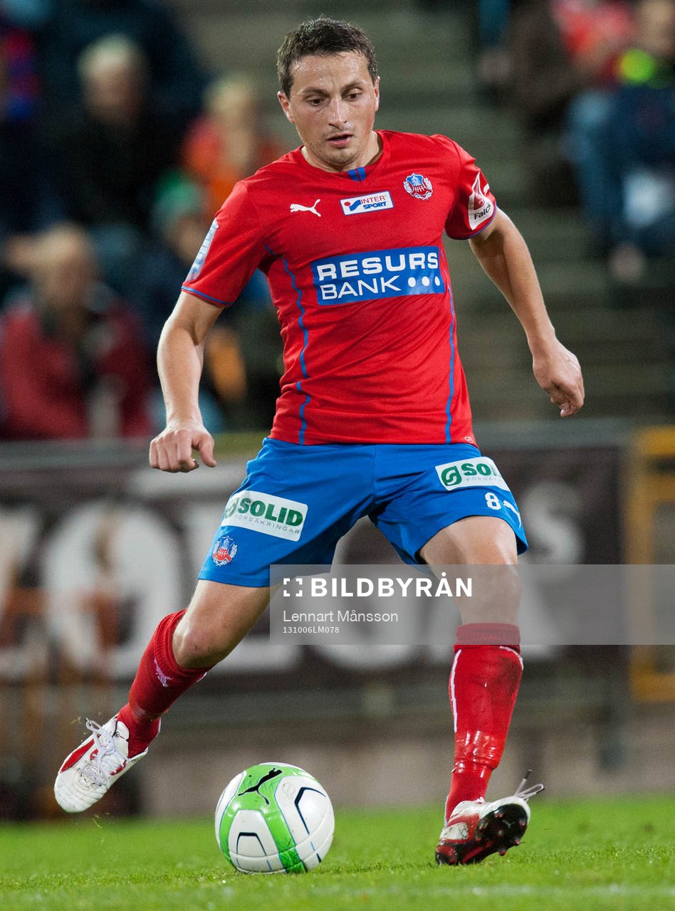 Helsingborgs Ardian Gashi i matchen i allsvenskan mellan