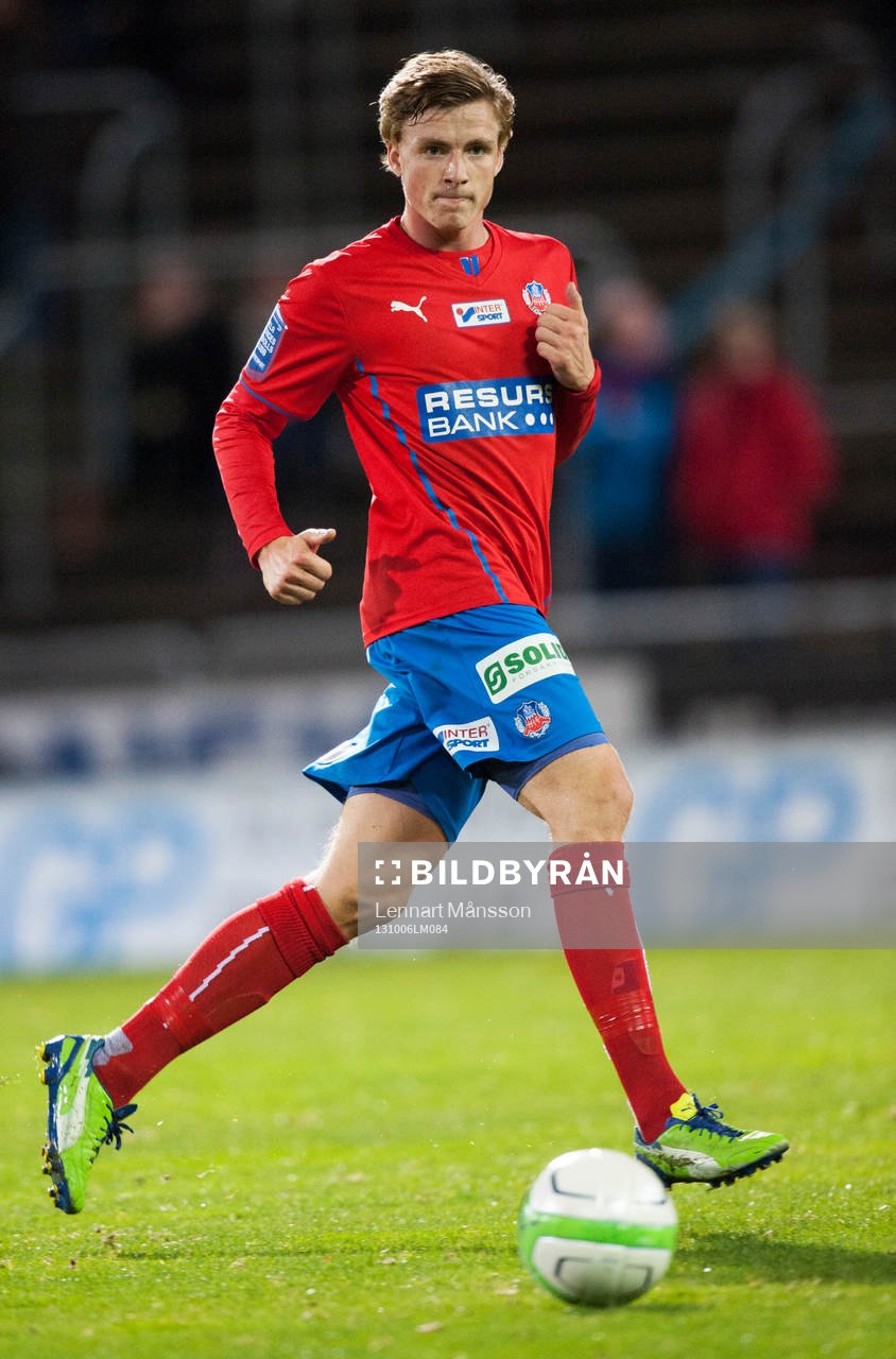 Helsingborgs Carl Johansson  i matchen i allsvenskan mellan