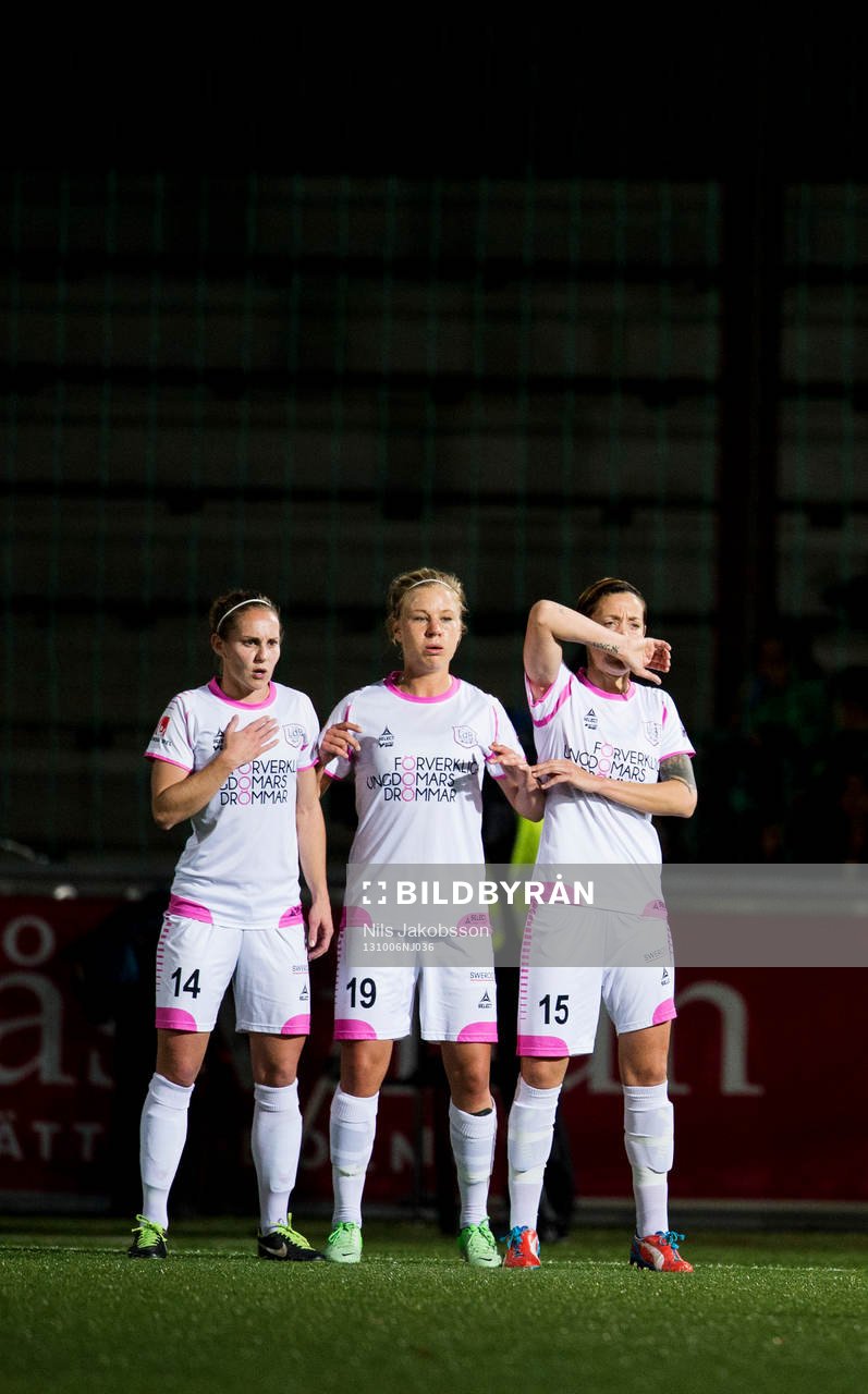 LdB Malmös Manon Melis, Katrin Schmidt, Therese Sjögran i