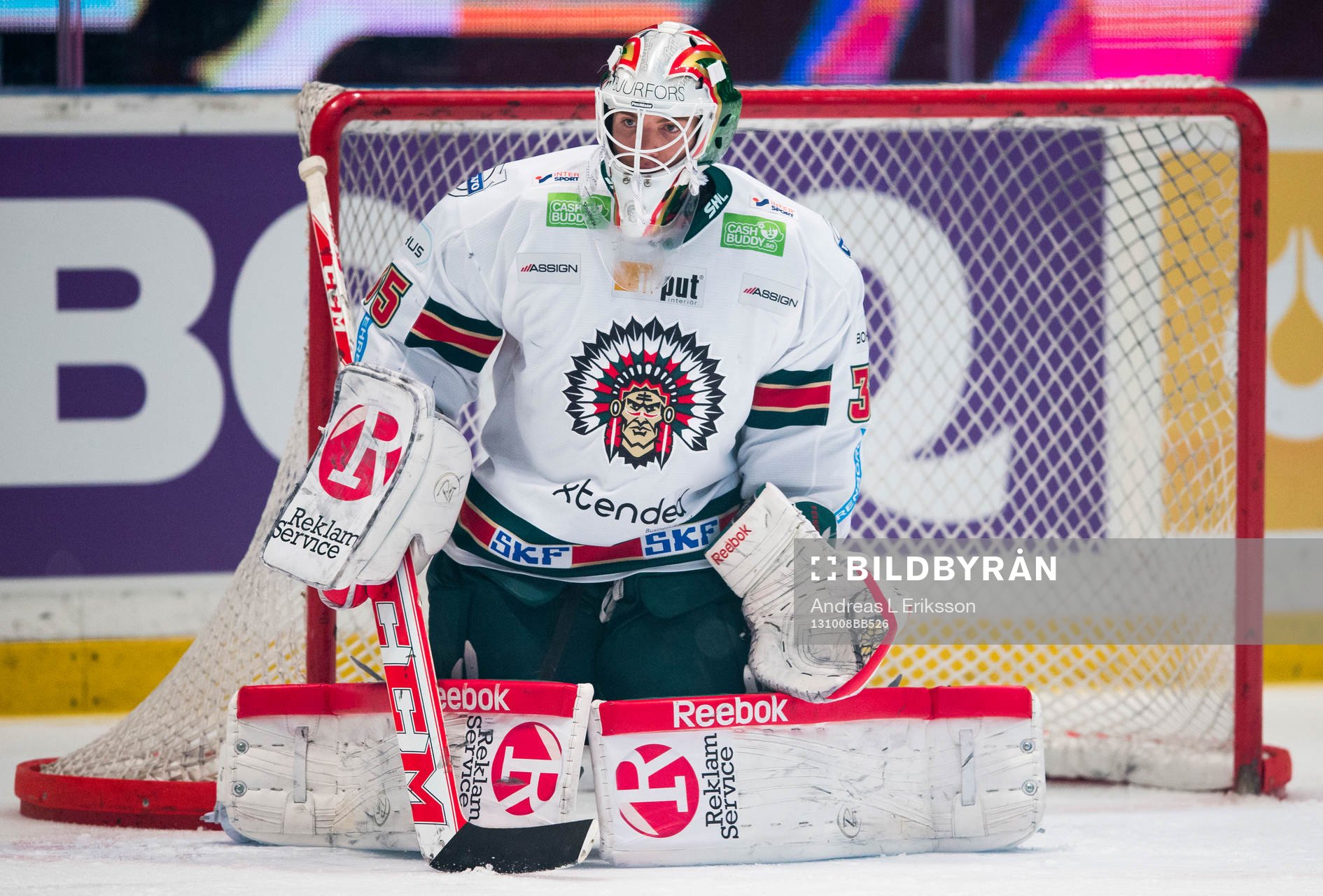 Frölundas målvakt Linus Fernström