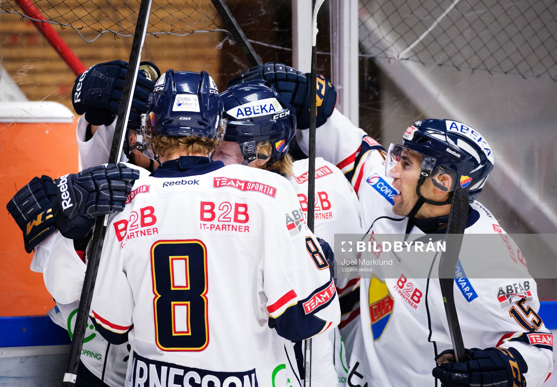 Jubel bland Djurgårdens spelare