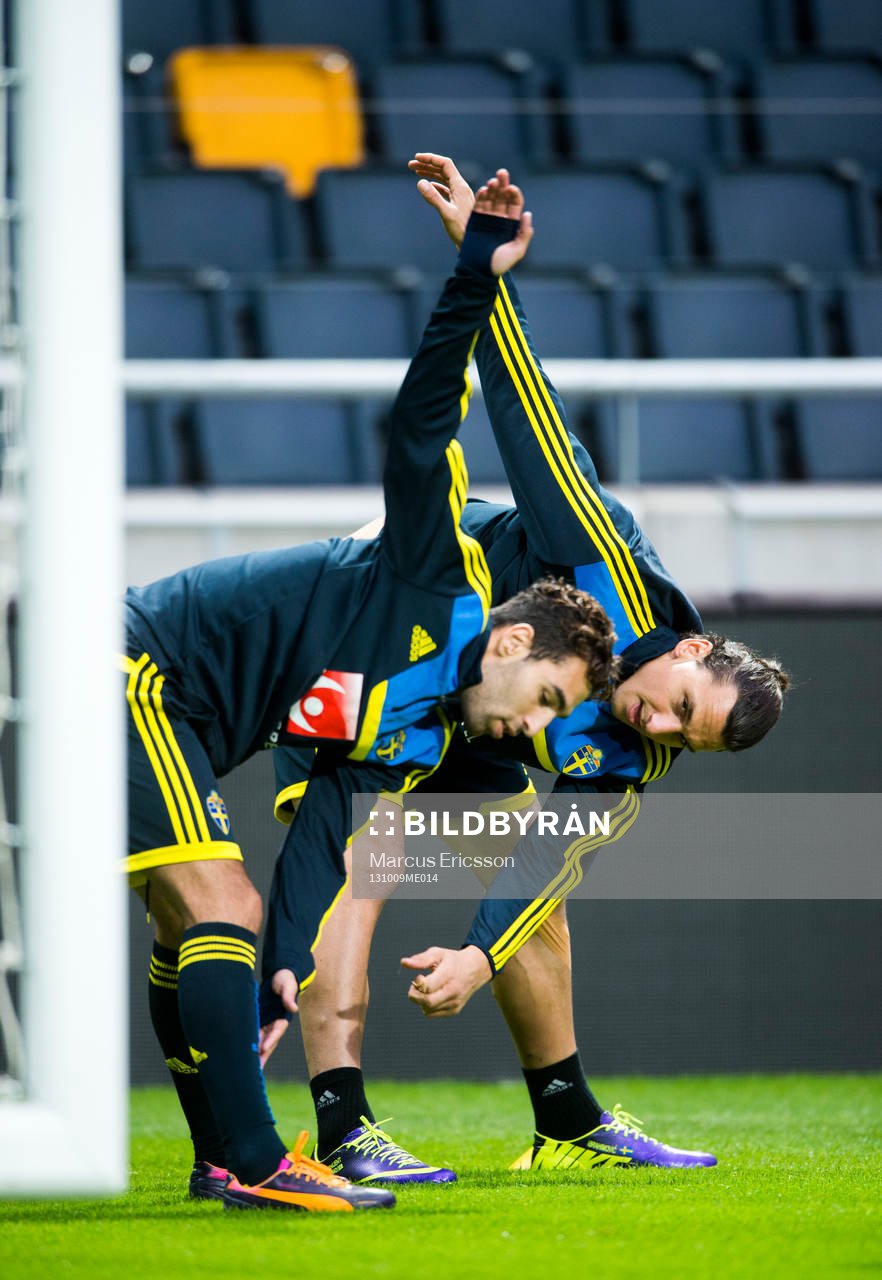Jimmy Durmaz och Zlatan Ibrahimovic