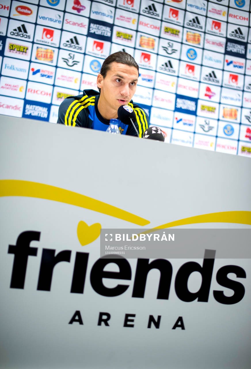 Presskonferens med Zlatan Ibrahimovic