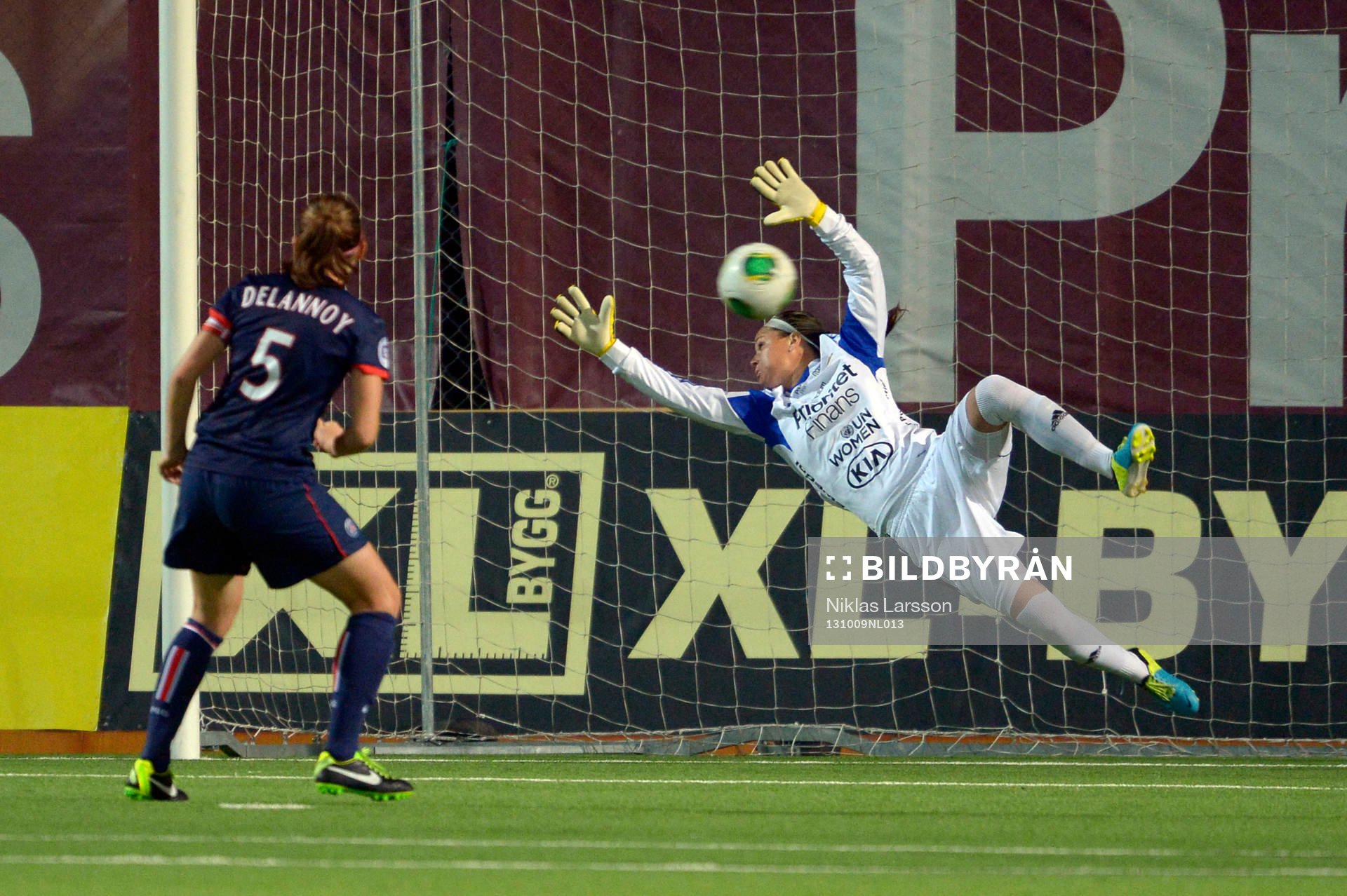Paris Saint-Germains Sabrina Delannoy, kvitterar till 1-1