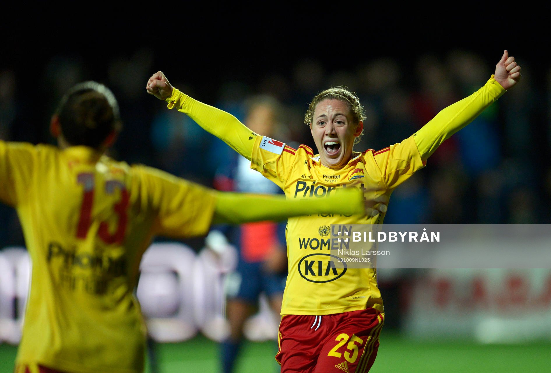 Tyresös  Meghan Klingenberg, jublar