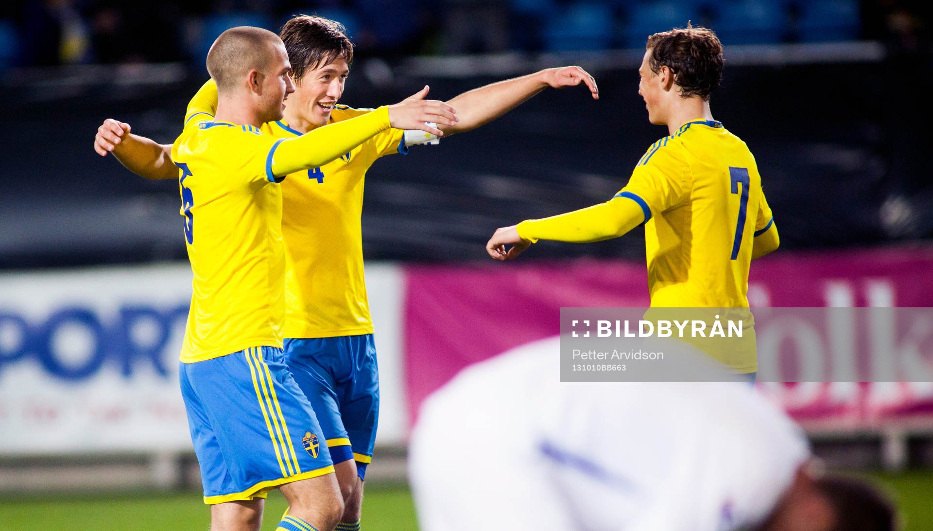 Sveriges Johan Andersson, Jesper Karlsson och Sebastian
