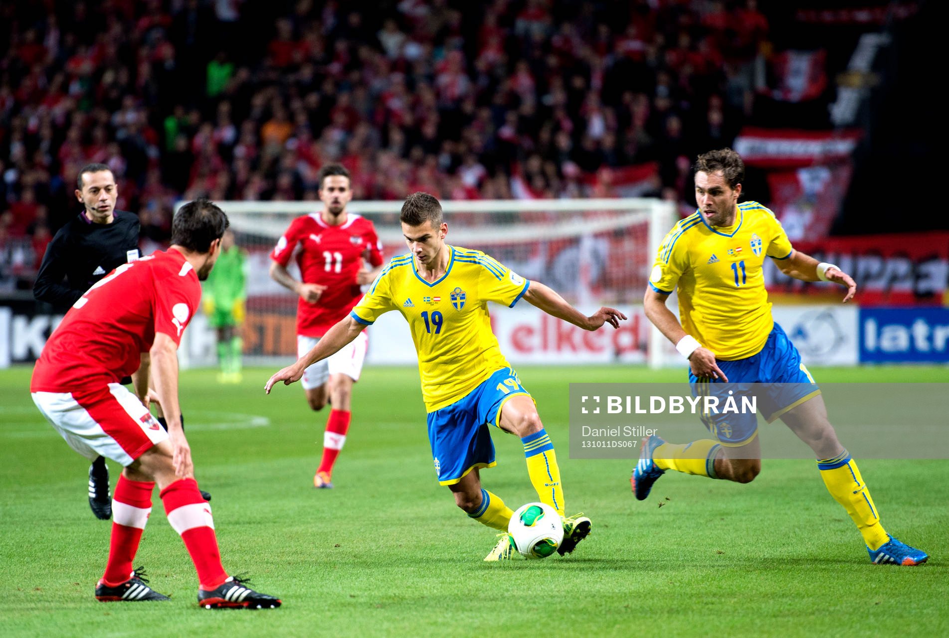 Sveriges Alexander Kacaniklic och Johan Elmander