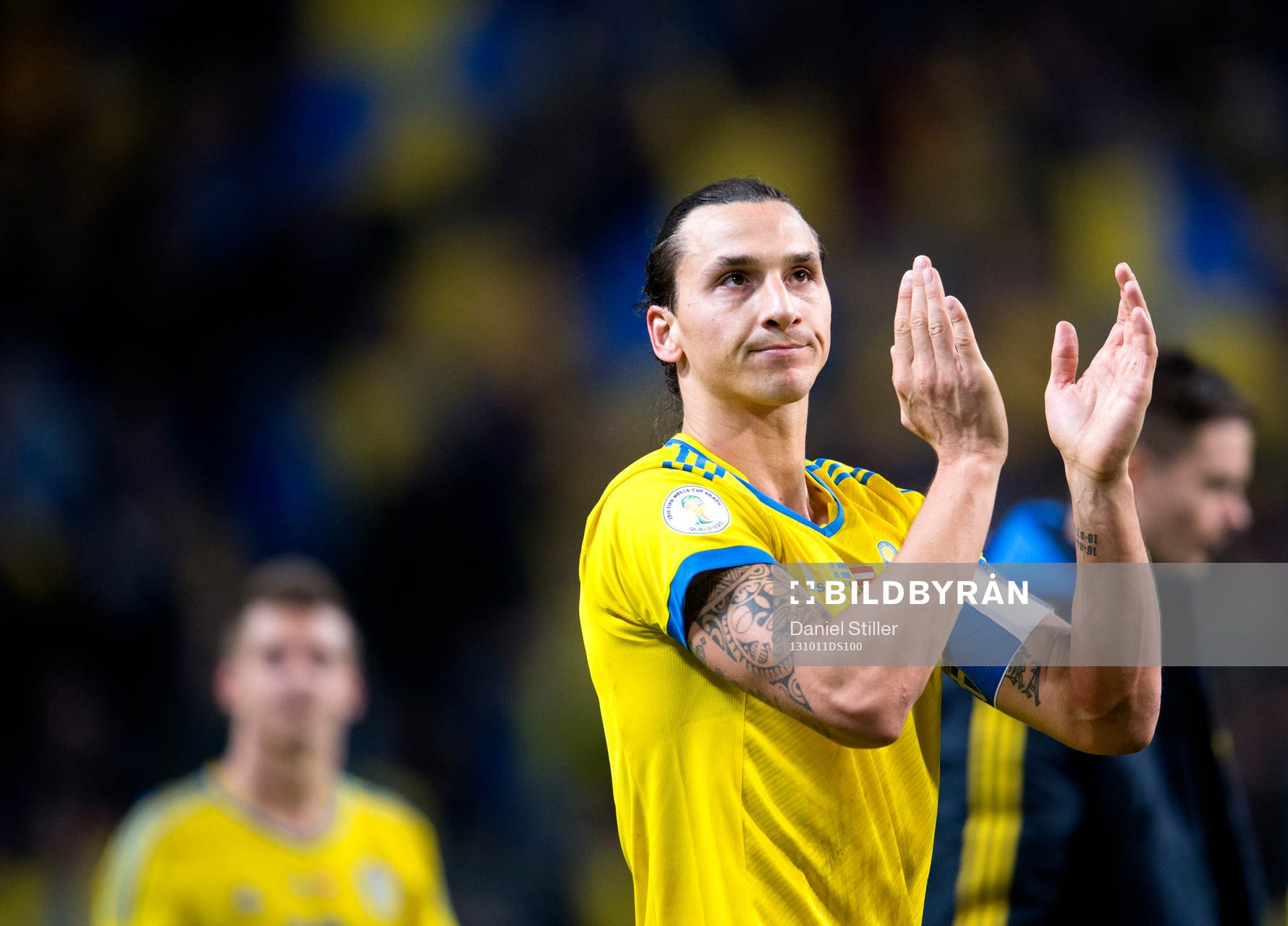 Sveriges Zlatan Ibrahimovic tackar publiken
