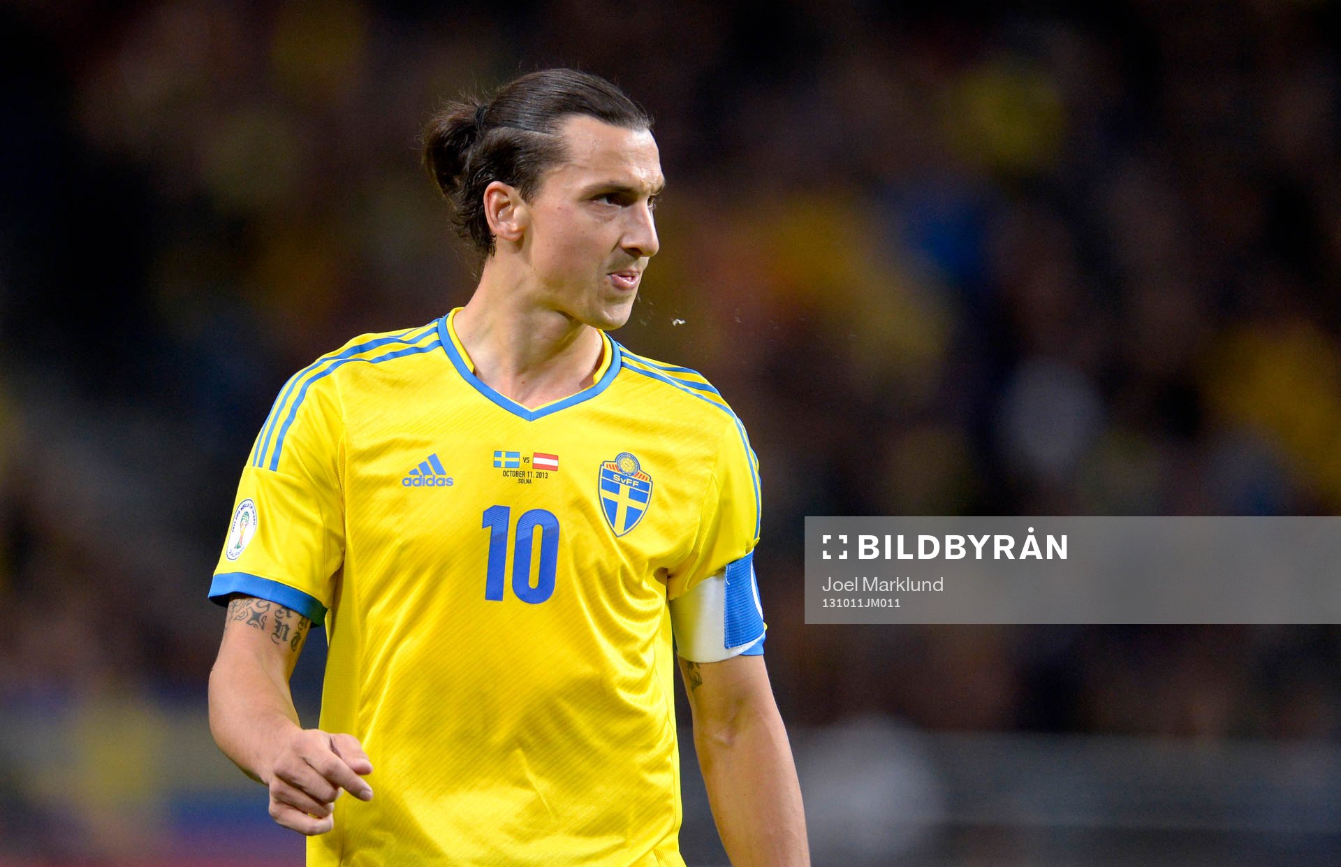Sveriges Zlatan Ibrahimovic spottar