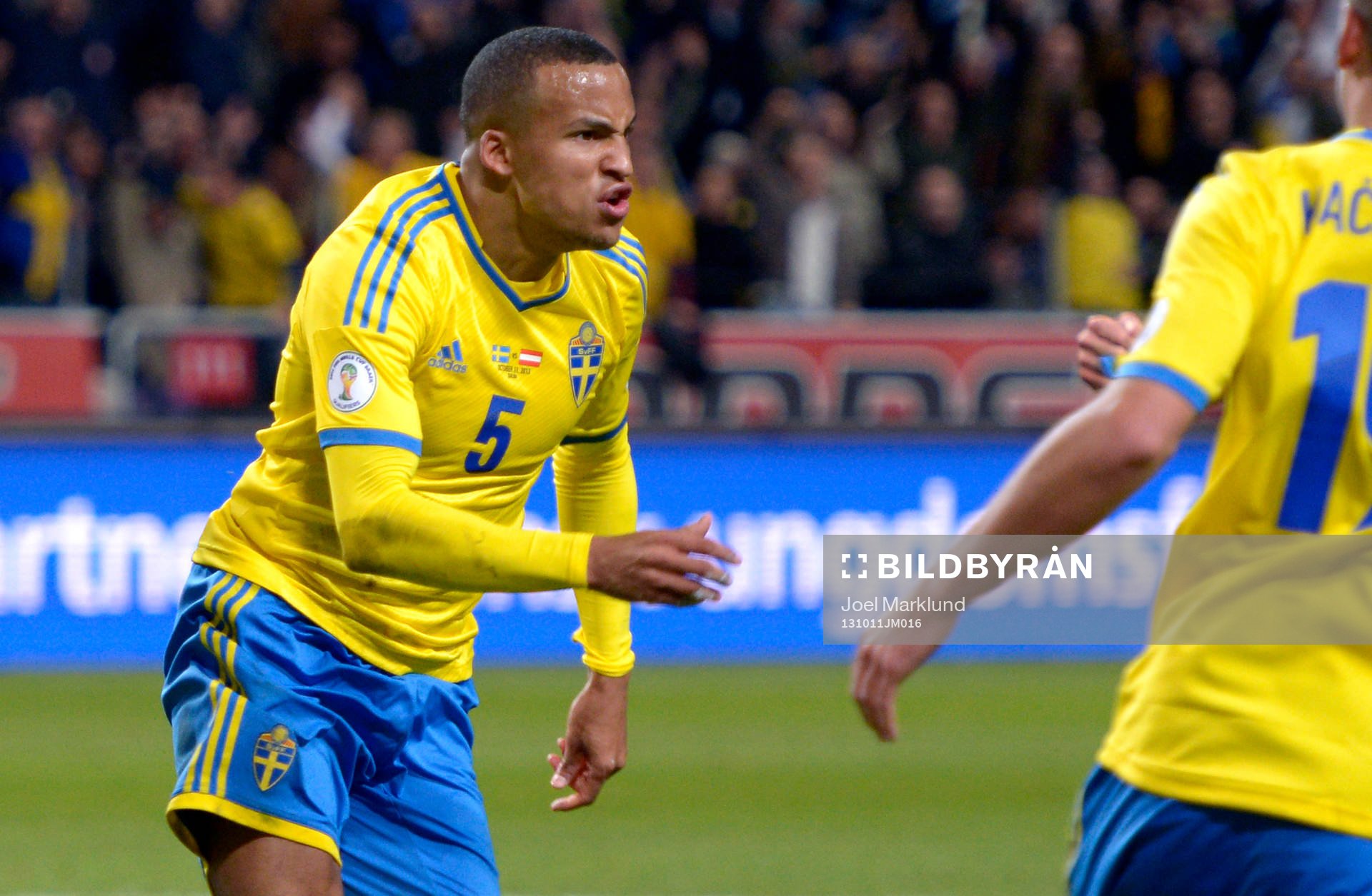 Sveriges Martin Olsson jublar