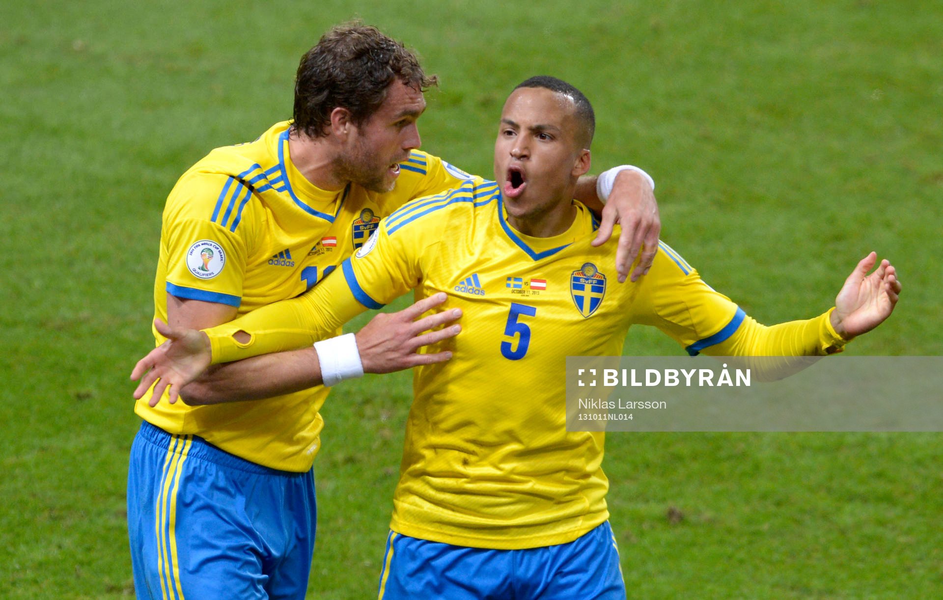 Sveriges Martin Olsson jublar