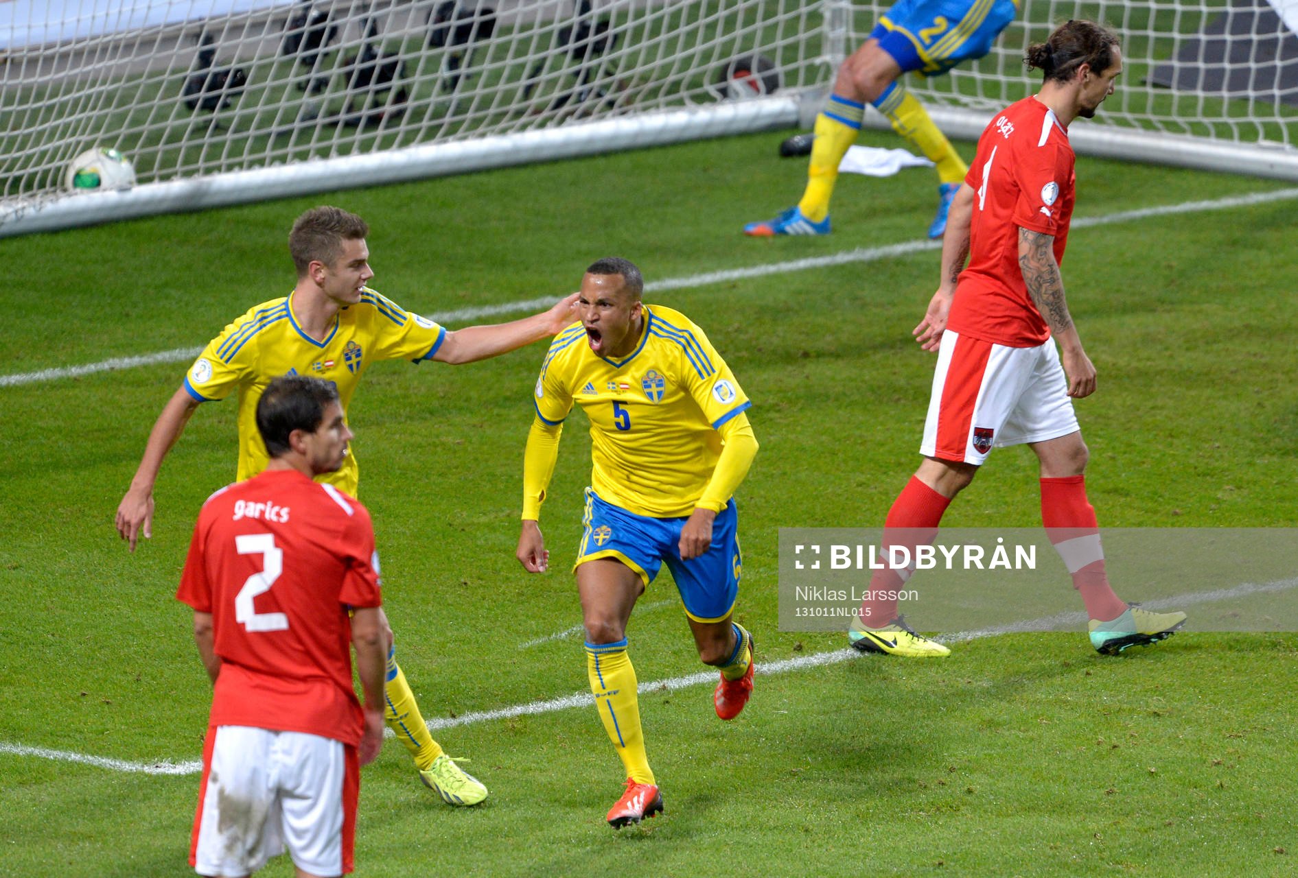 Sveriges Martin Olsson jublar