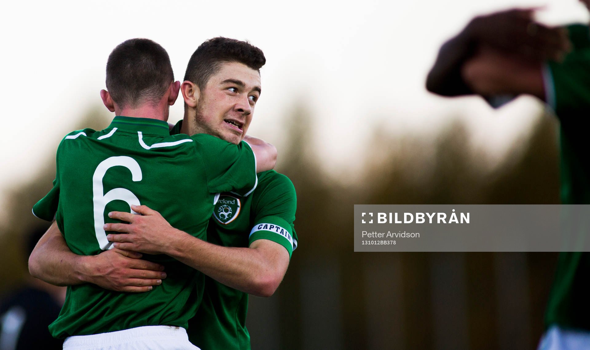 Irlands Sean Long jublar