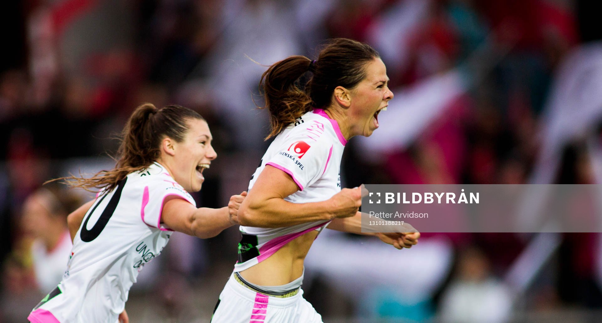 LdB Malmös Sara Björk Gunnarsdottir nickar in 2-0 och