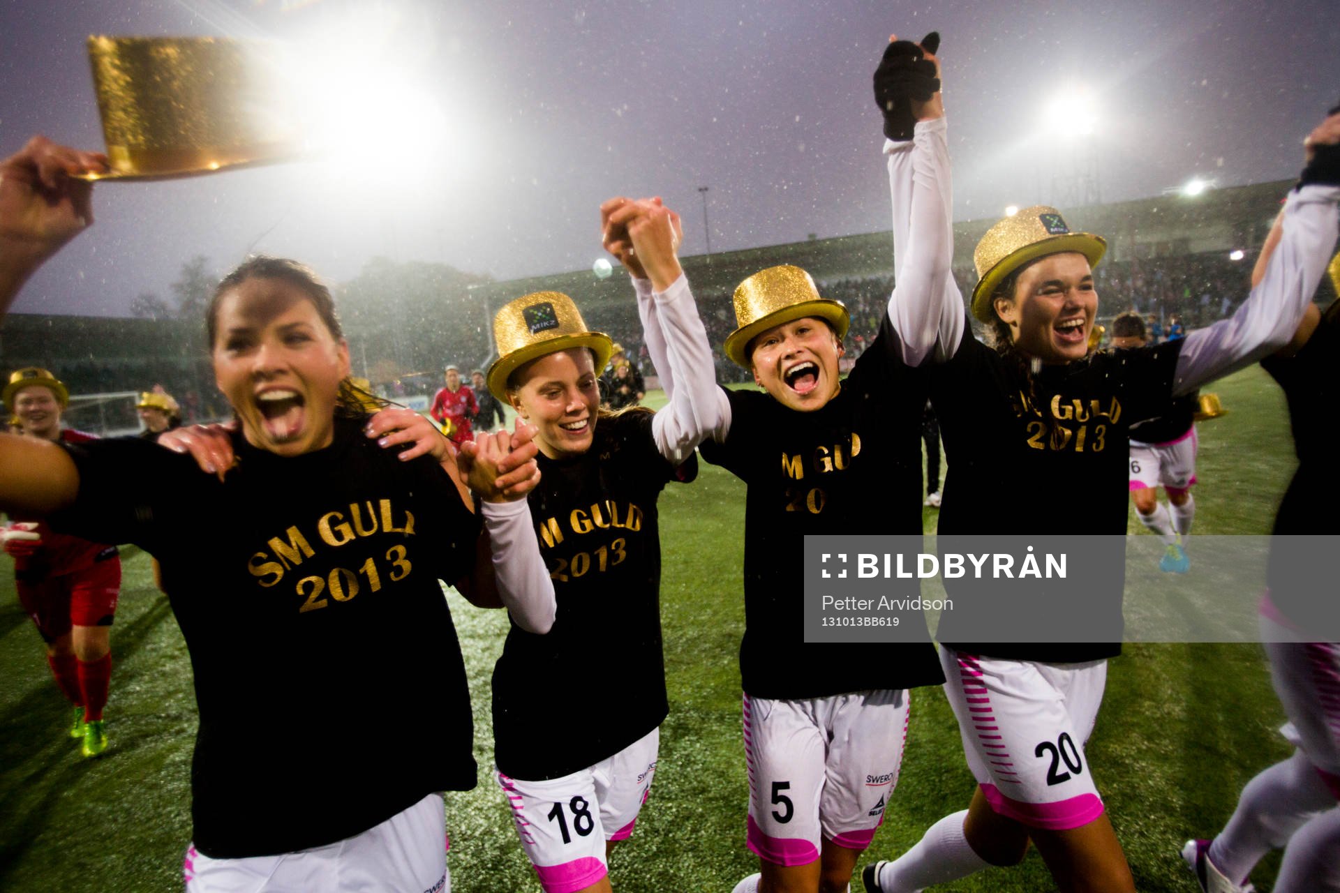 LDB Malmös Sara Björk Gunnarsdottir, Elin Björklund,