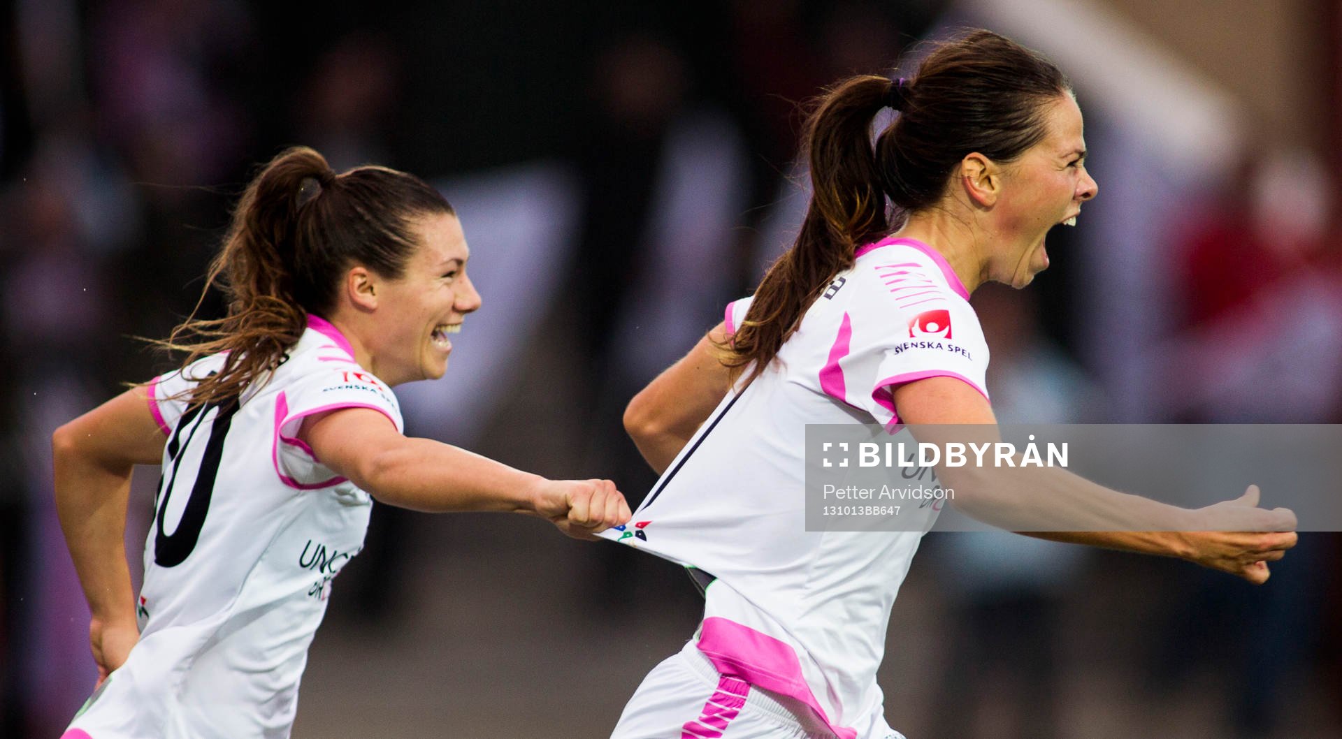 LdB Malmös Sara Björk Gunnarsdottir nickar in 2-0 och