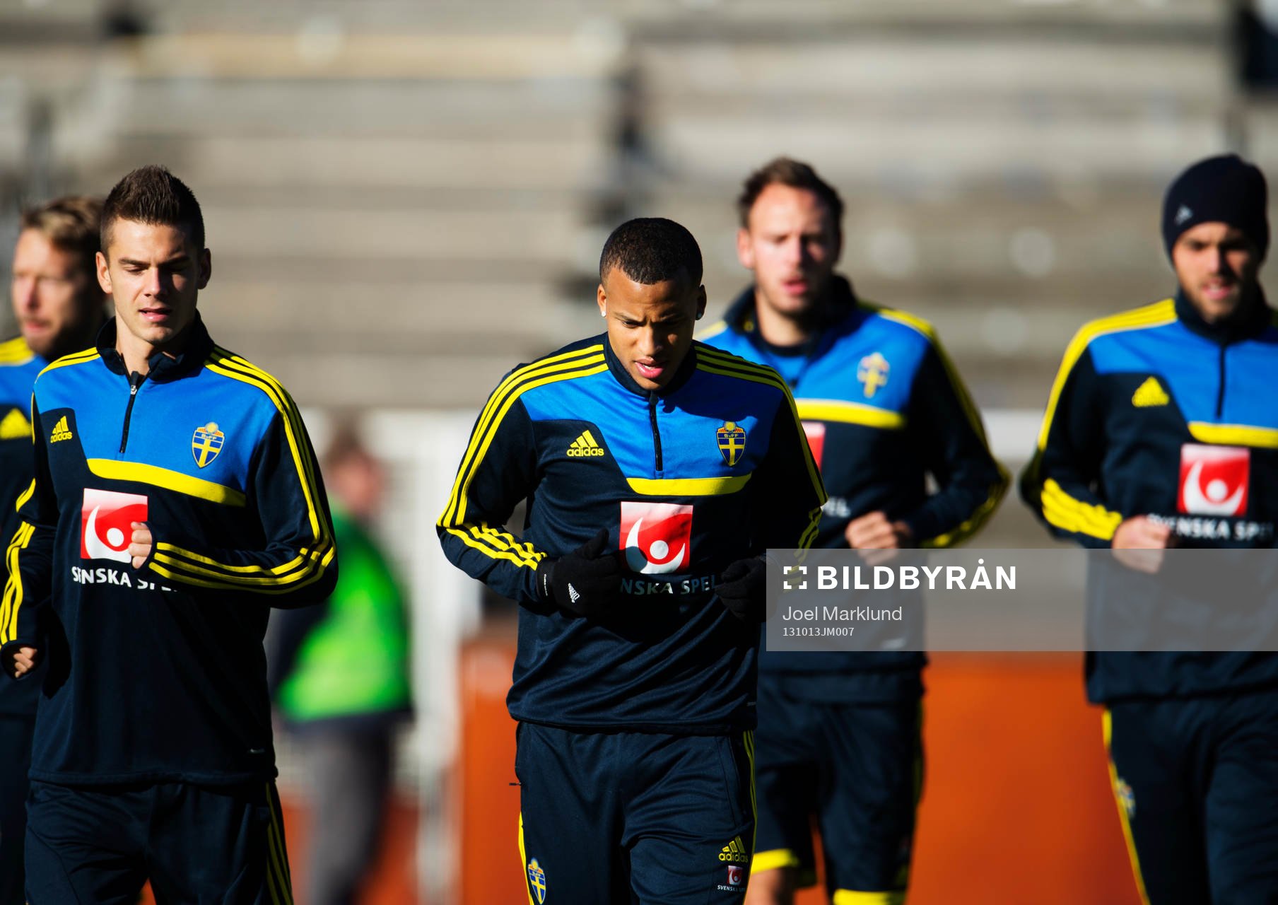 Alexander Kacaniklic och Martin Olsson joggar