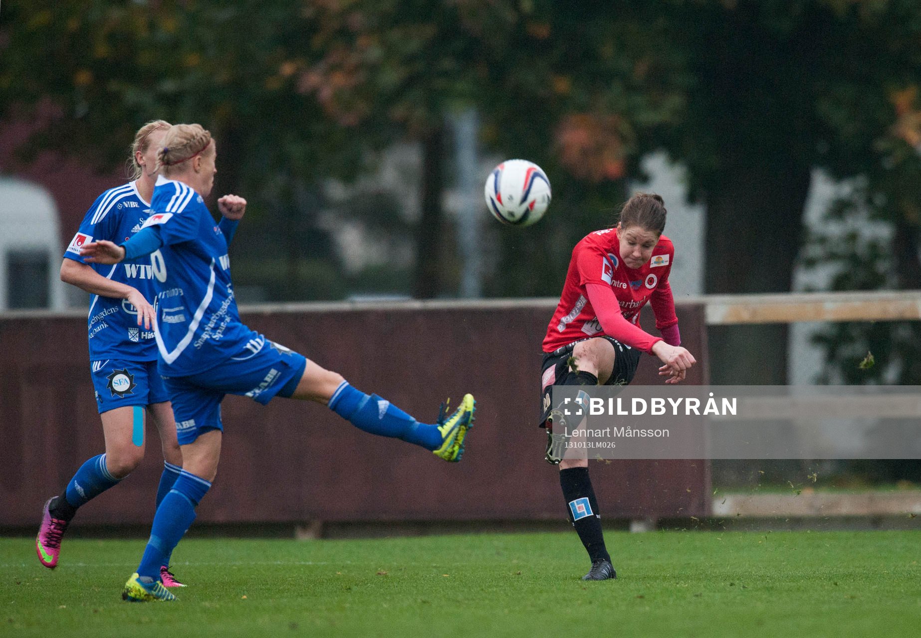   Kristianstads Mia Carlsson i matchen i damallsvenskan mellan Kristianstad och Vittsjö 13 oktober 2013.