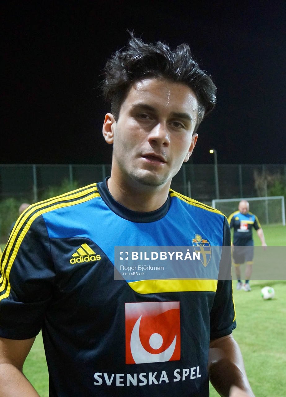 Valmir Berisha svalkar sig