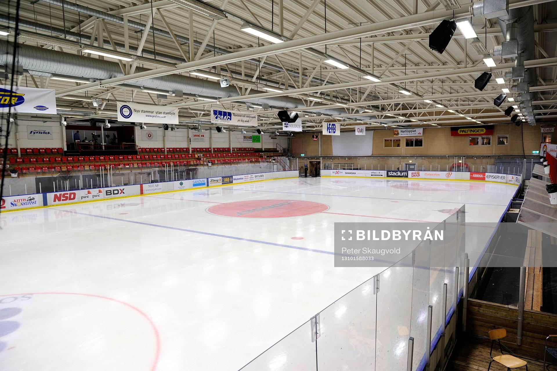 Arena Polarica innan ishockeymatchen i Hockeyallsvenskan