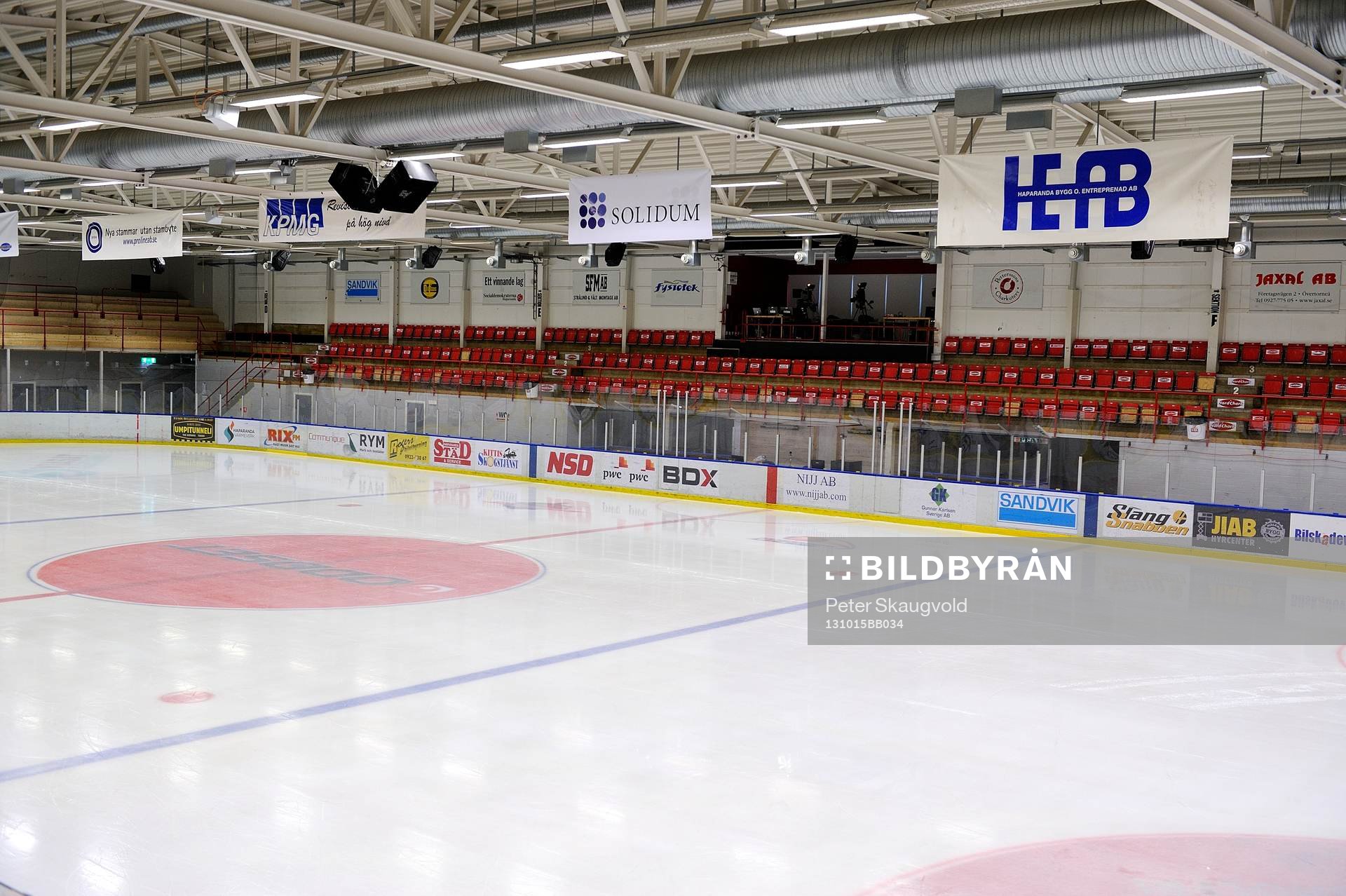 Arena Polarica innan ishockeymatchen i Hockeyallsvenskan