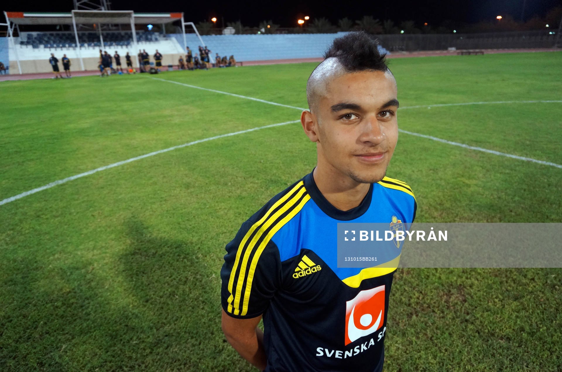 U17-lagets målvakt Sixten Mohlin, nyklippt och fin