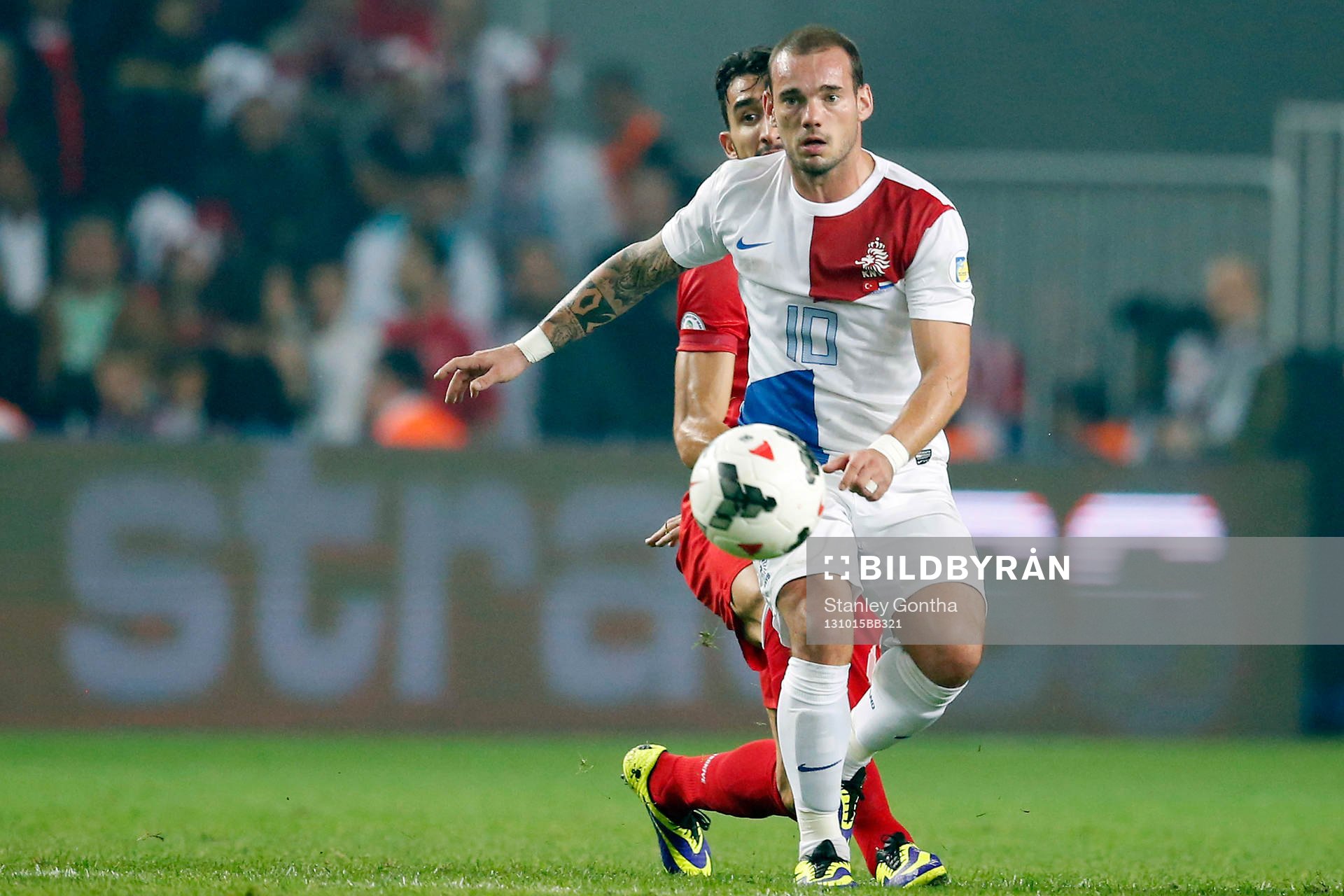  ISTANBUL,  Sukru Saracoglu Stadion, 15-10-2013 WK kwalificatie Turkije - Nederland 0-2. Wesley Sneijder