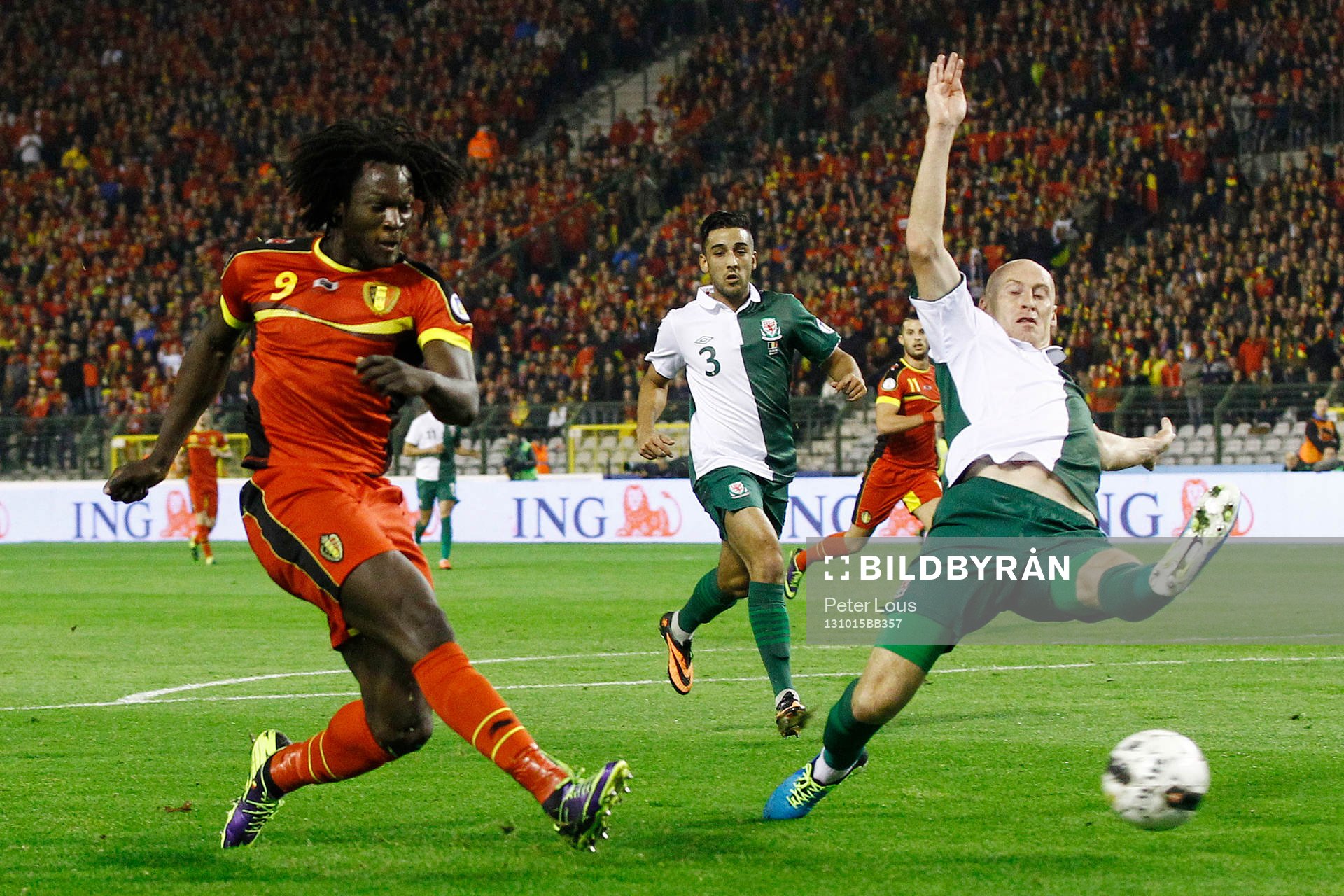 Brussel - Belgie - Wales ,  Voetbal , WK kwalificatie ,