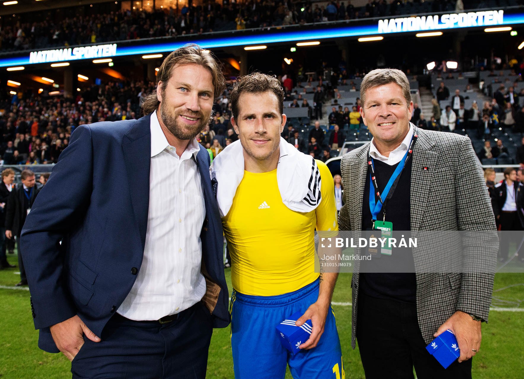 Peter Forsberg, Tobias Hysén och Svenska Spels vd Lennart